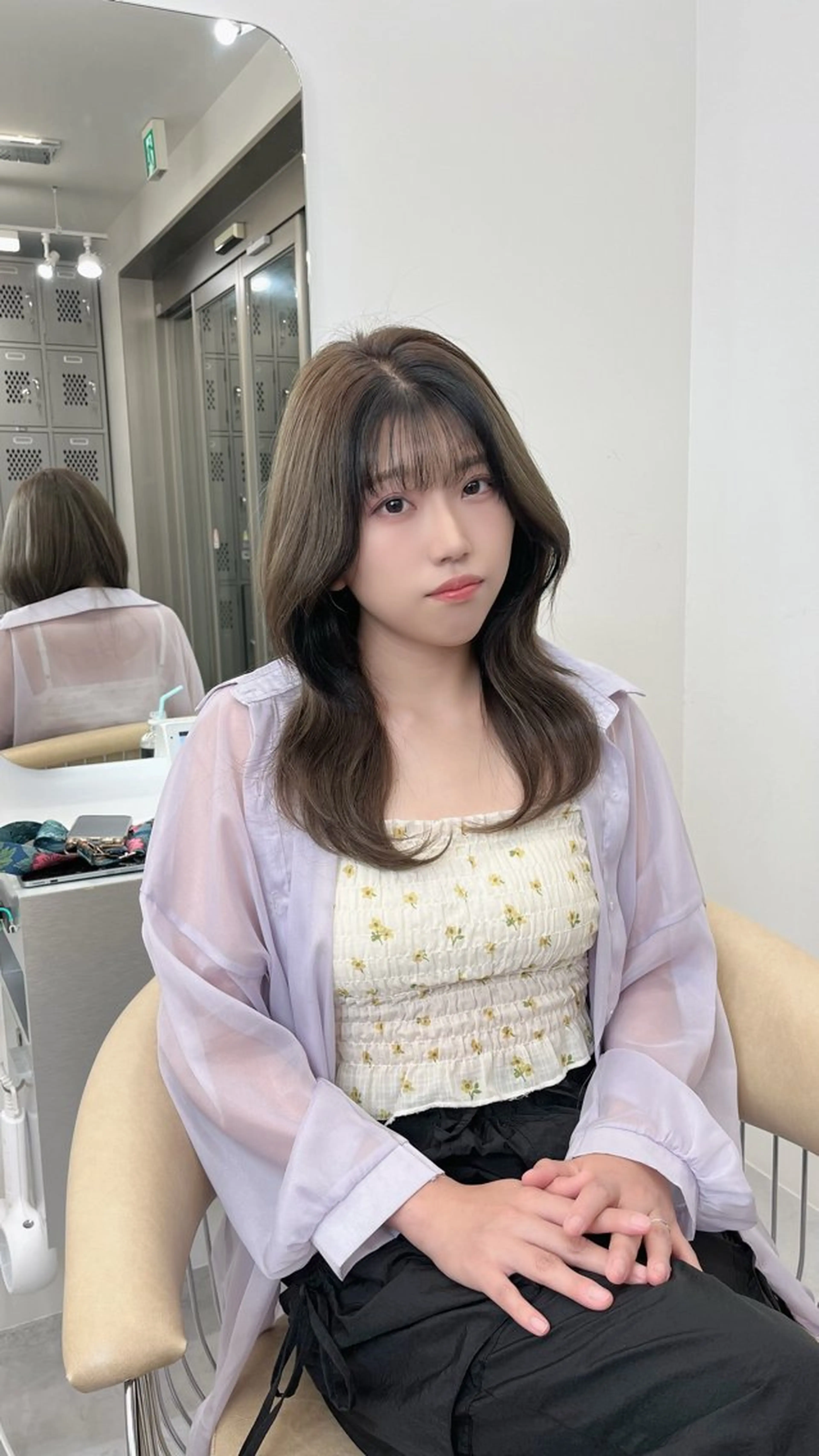 セミロング カラー 似合わせショート 美容師NAKOのヘアスタイル