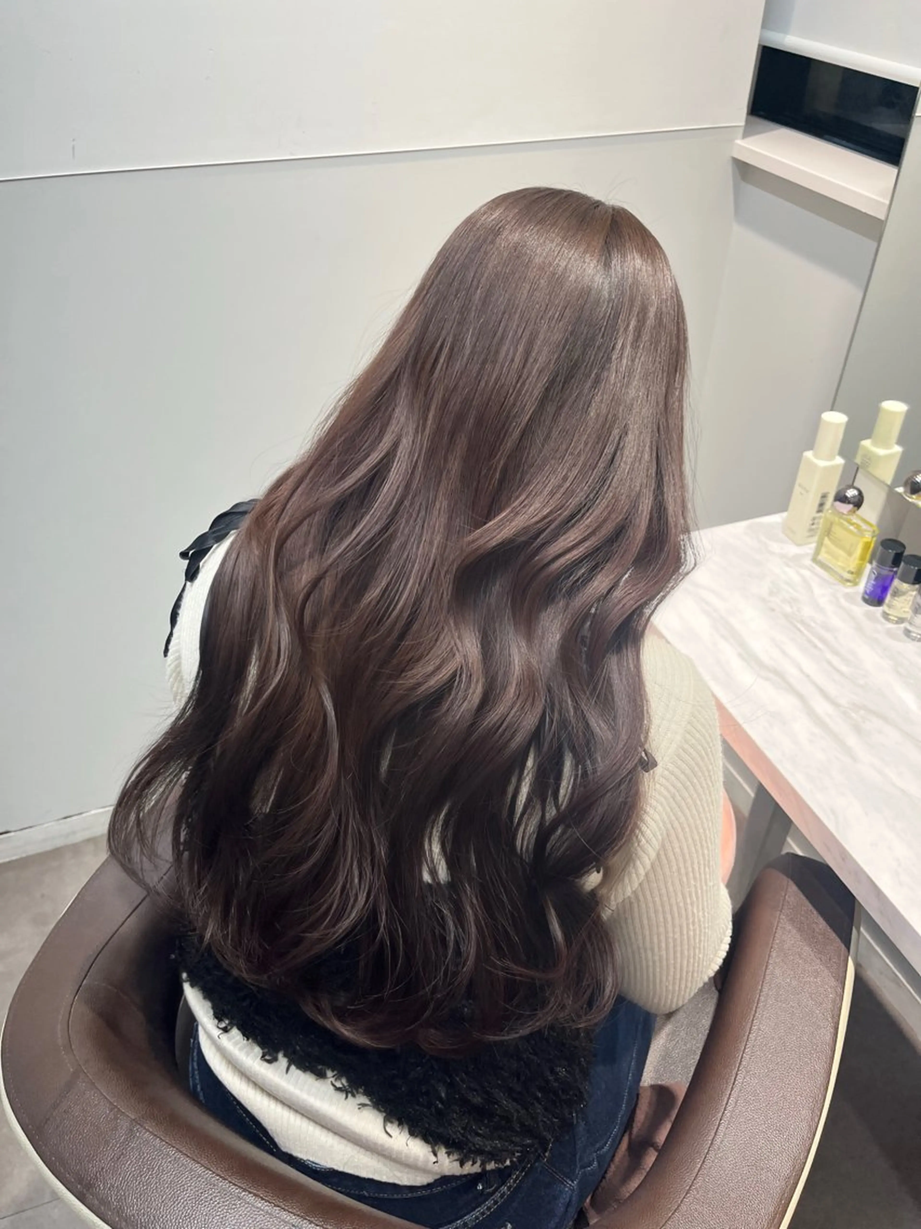 ロング カット ヘアカラー ayane 🩵のヘアスタイル