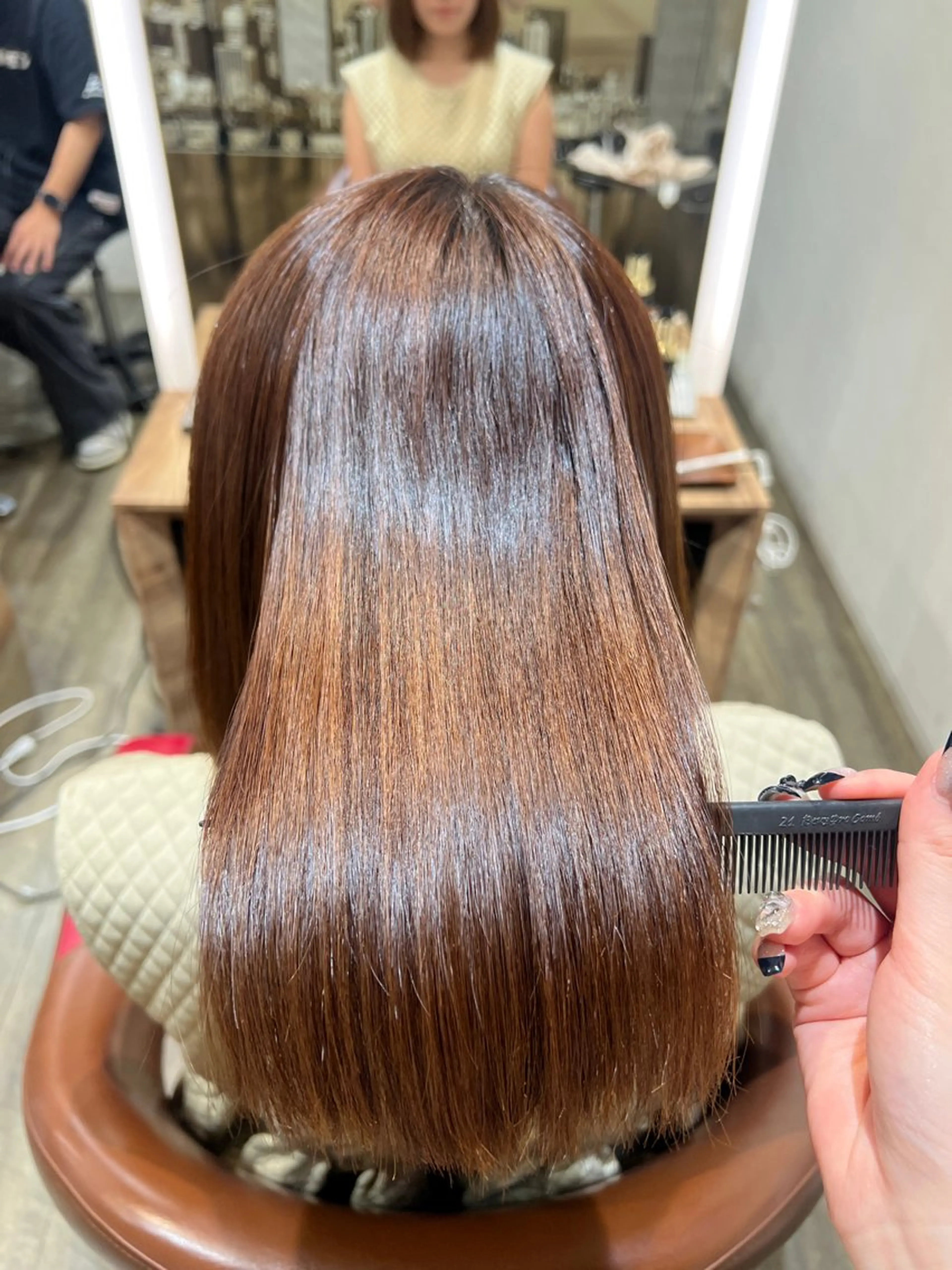 ミディアム パーマ ナチュラル/インナー /牧野 佑菜のヘアスタイル