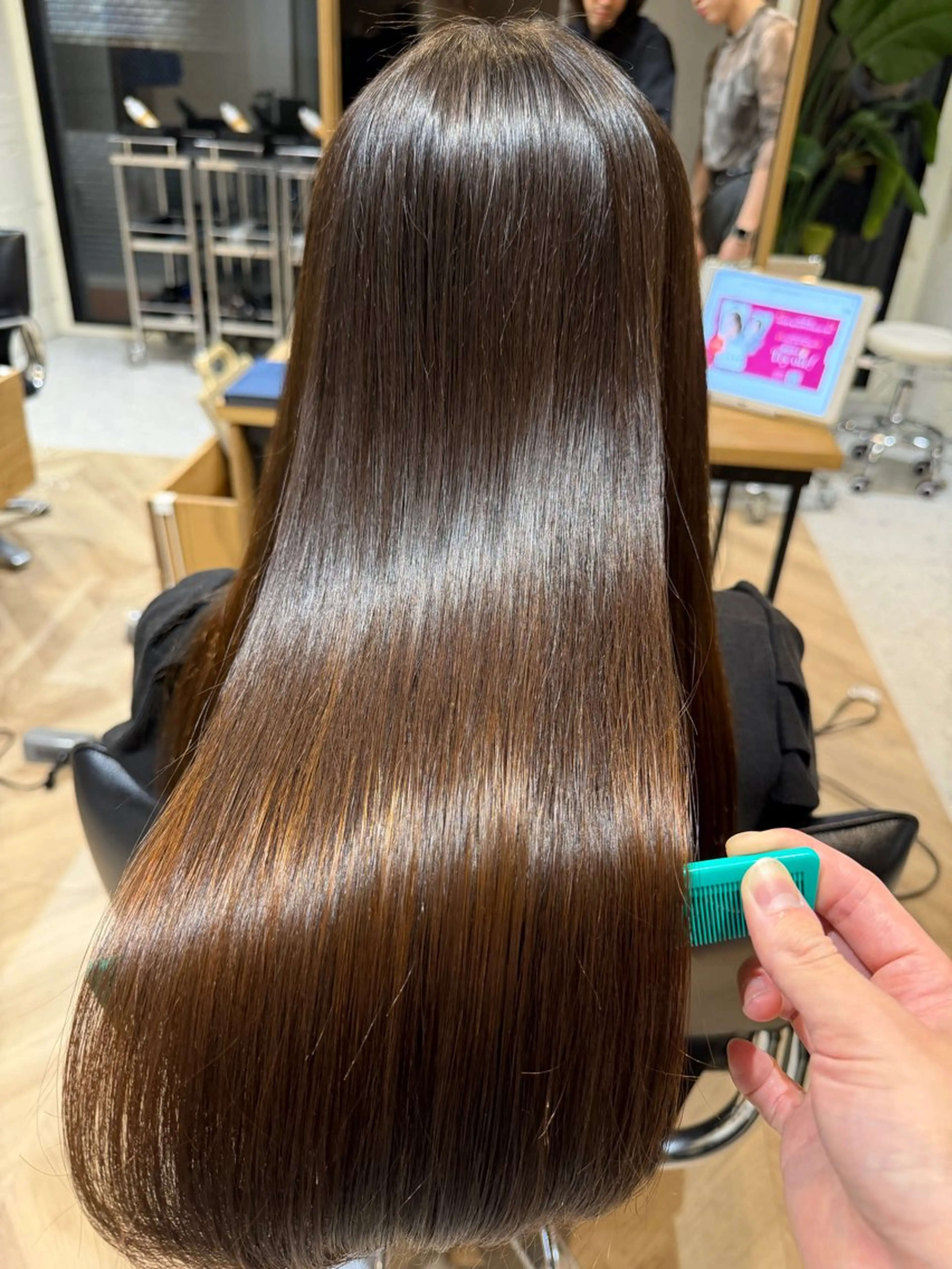 ロング 縮毛矯正 南 美優のヘアスタイル