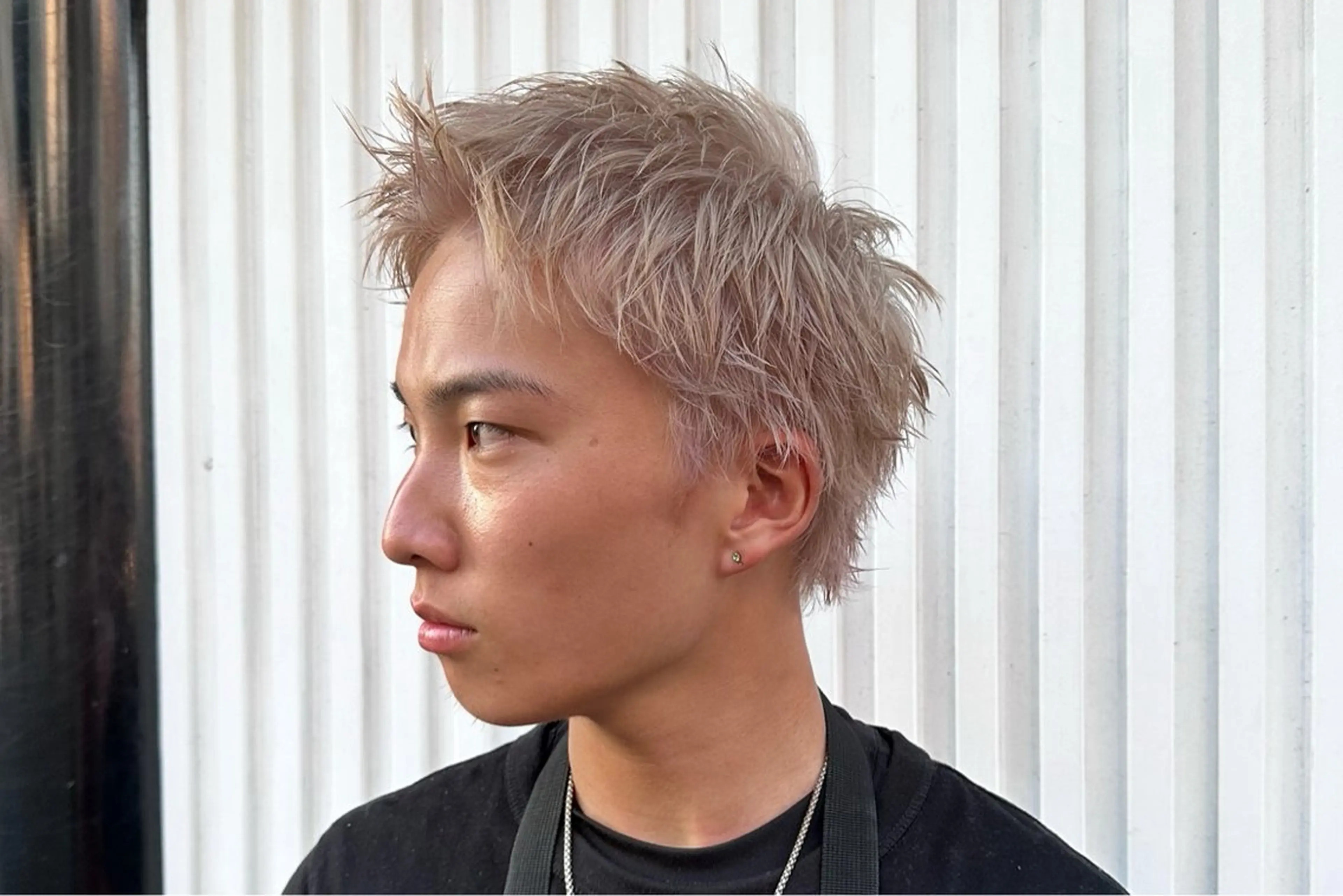 ショート カラー メンズ メンズブリーチ ブリーチ 京都駅メンズカット/ パーマ/Keigoのヘアスタイル