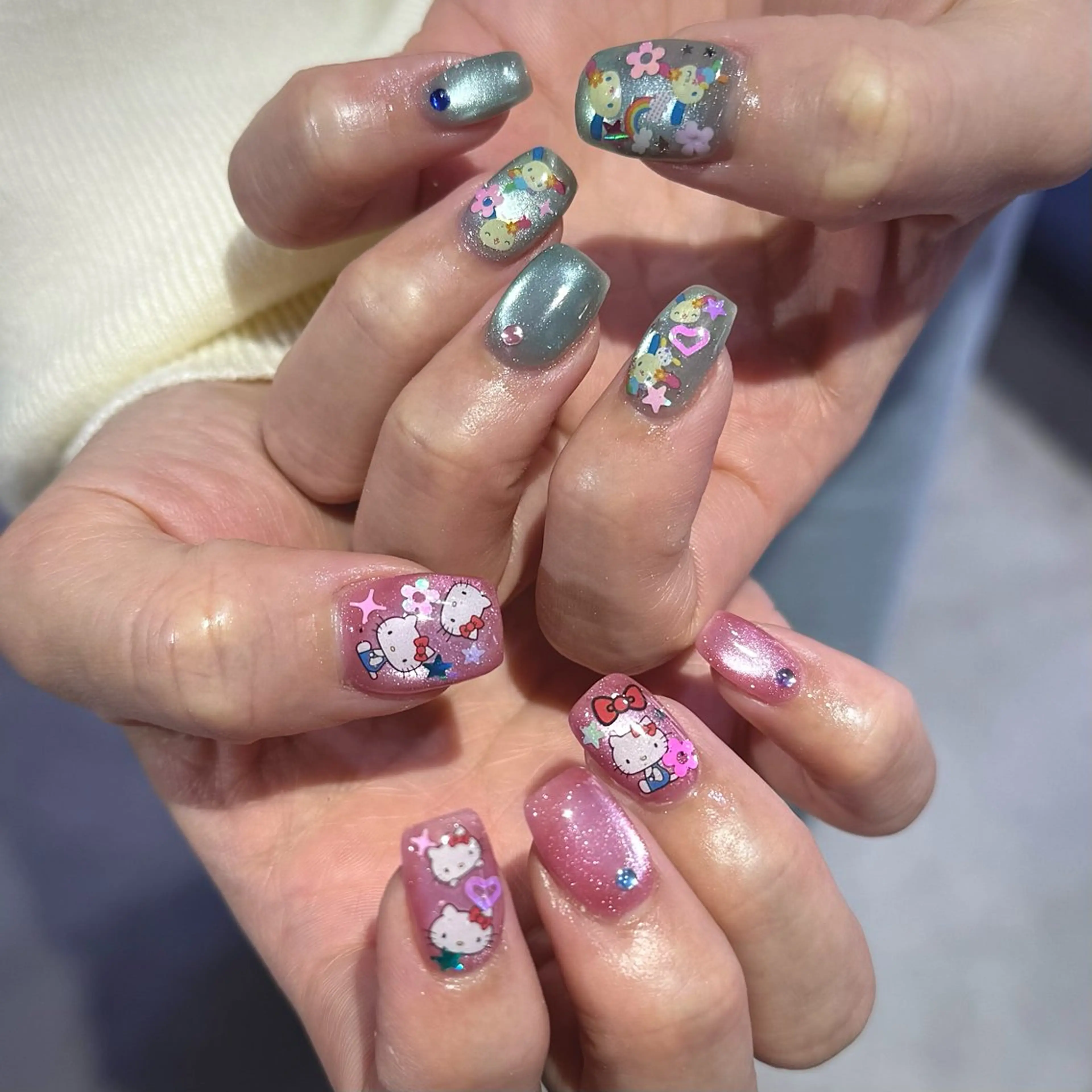 ネイル ハンドネイル フットネイル 𝙃𝙖𝙧𝙪⋆ ˚꩜｡個性派のネイルデザイン