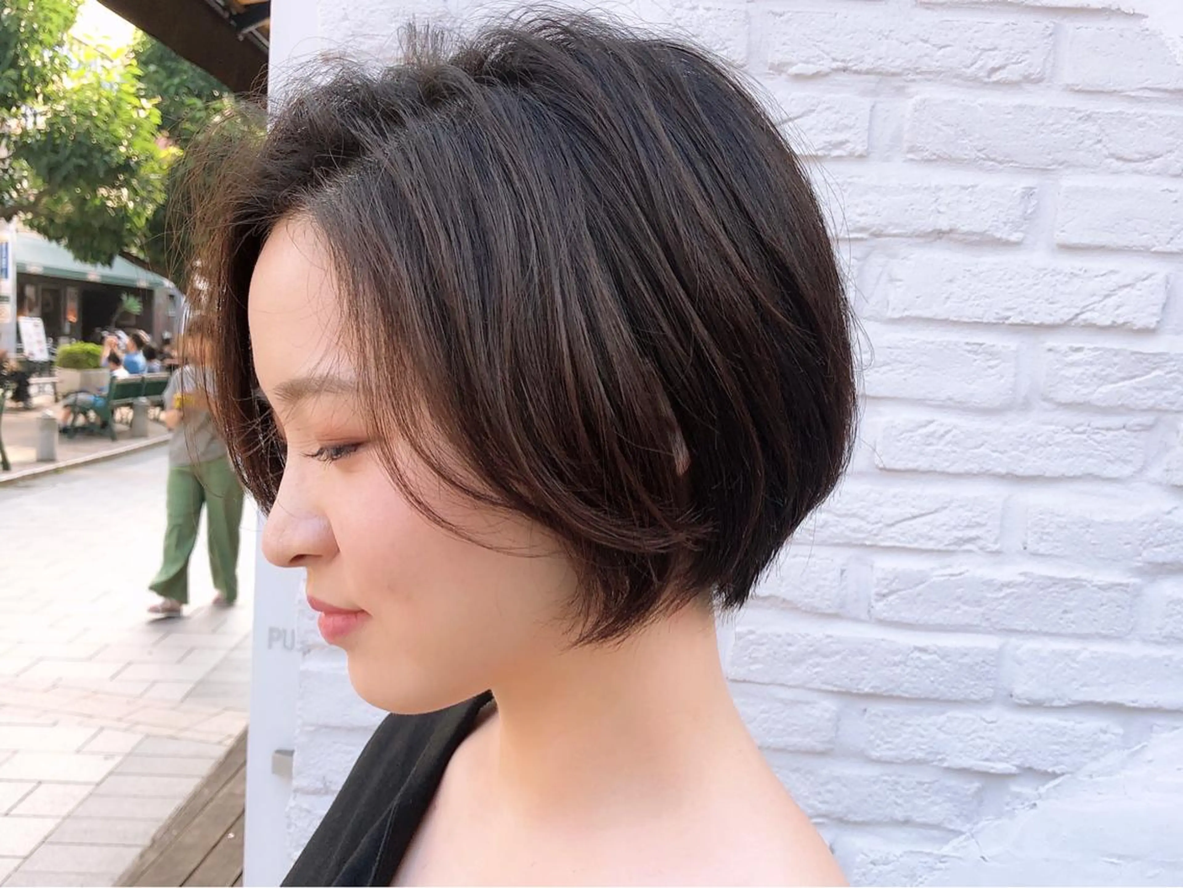 ショート カラー 山下夕月 ショート🫧ボブのヘアスタイル
