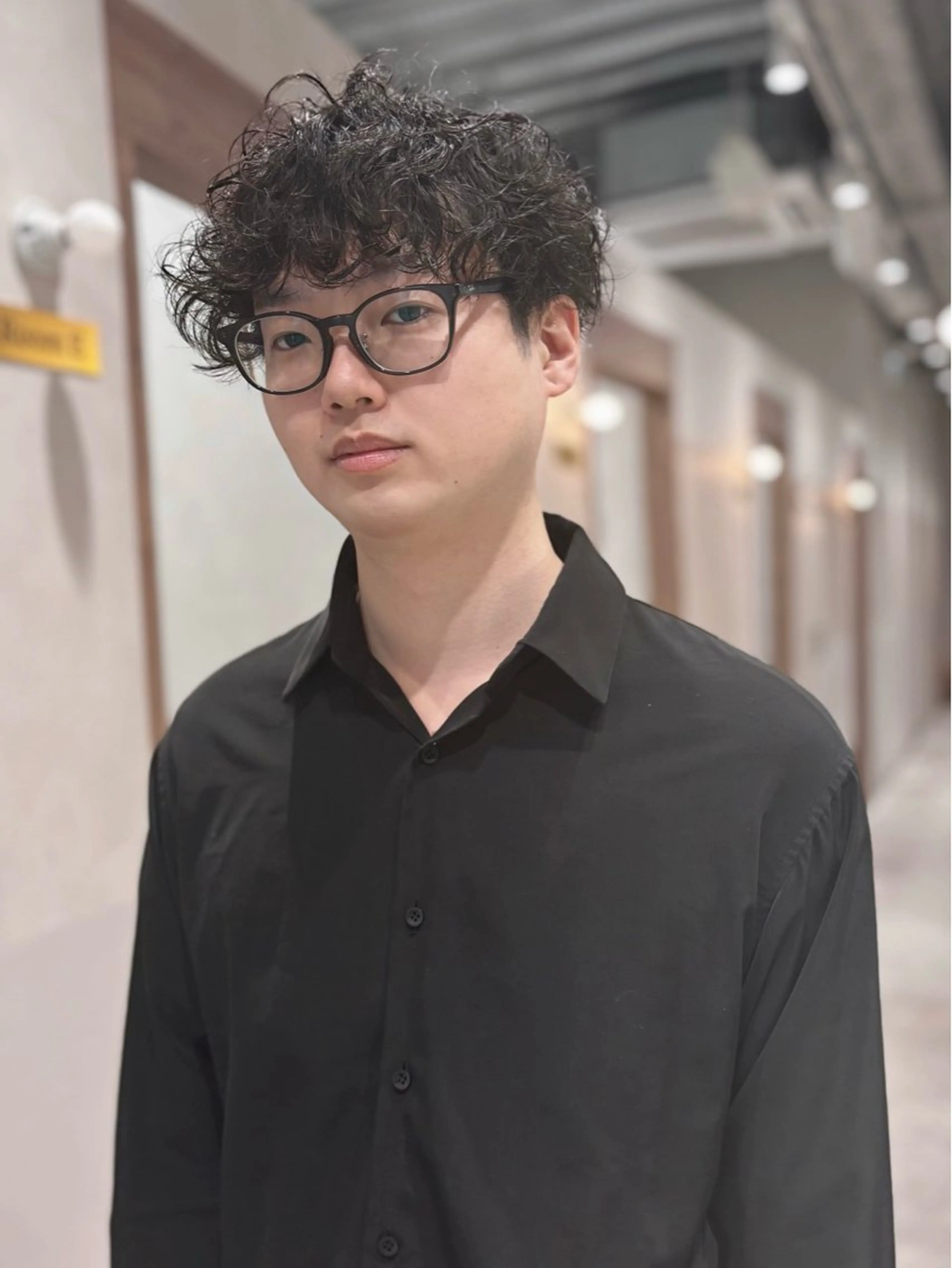 ショート くせ毛 garage.所属・吉田 慎冴/メンズパーマのヘアスタイル