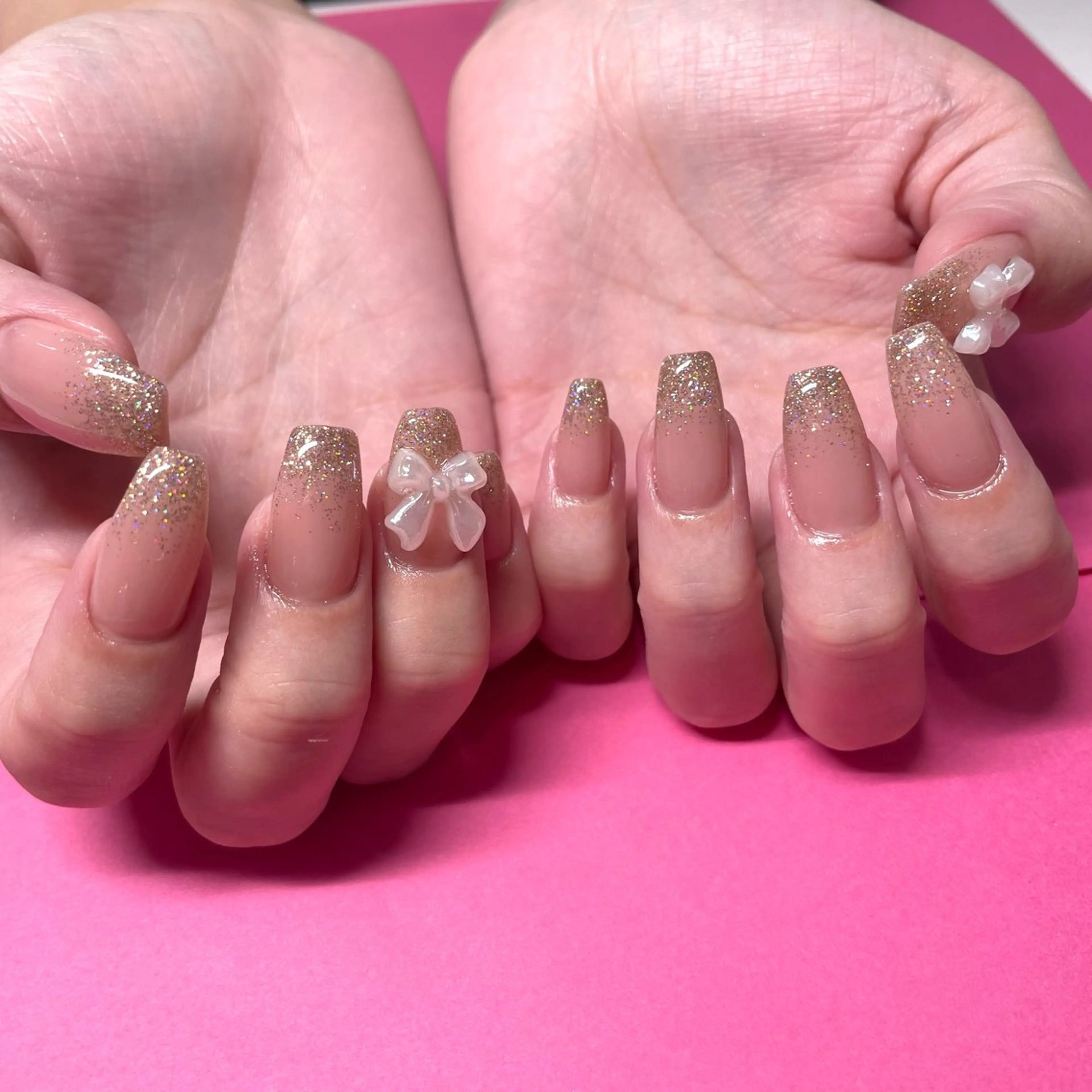 ネイル グラデーション ラメ(グリッター) ラメグラデーション Rommy suiのネイルデザイン