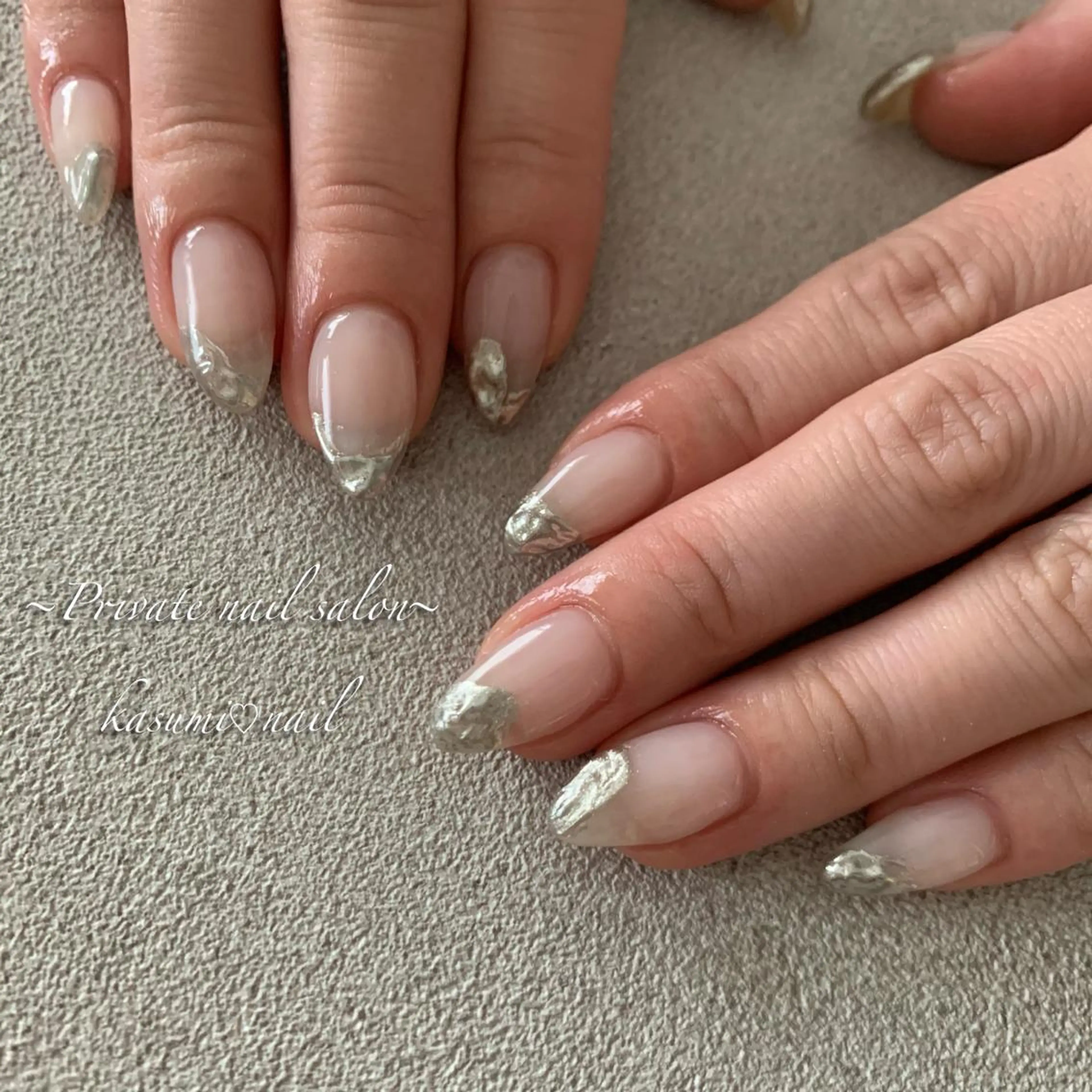 ネイル ラメ(グリッター) マグネットネイル ミラーネイル ニュアンスネイル 冬ネイル KASUMI♡ Nailのネイルデザイン