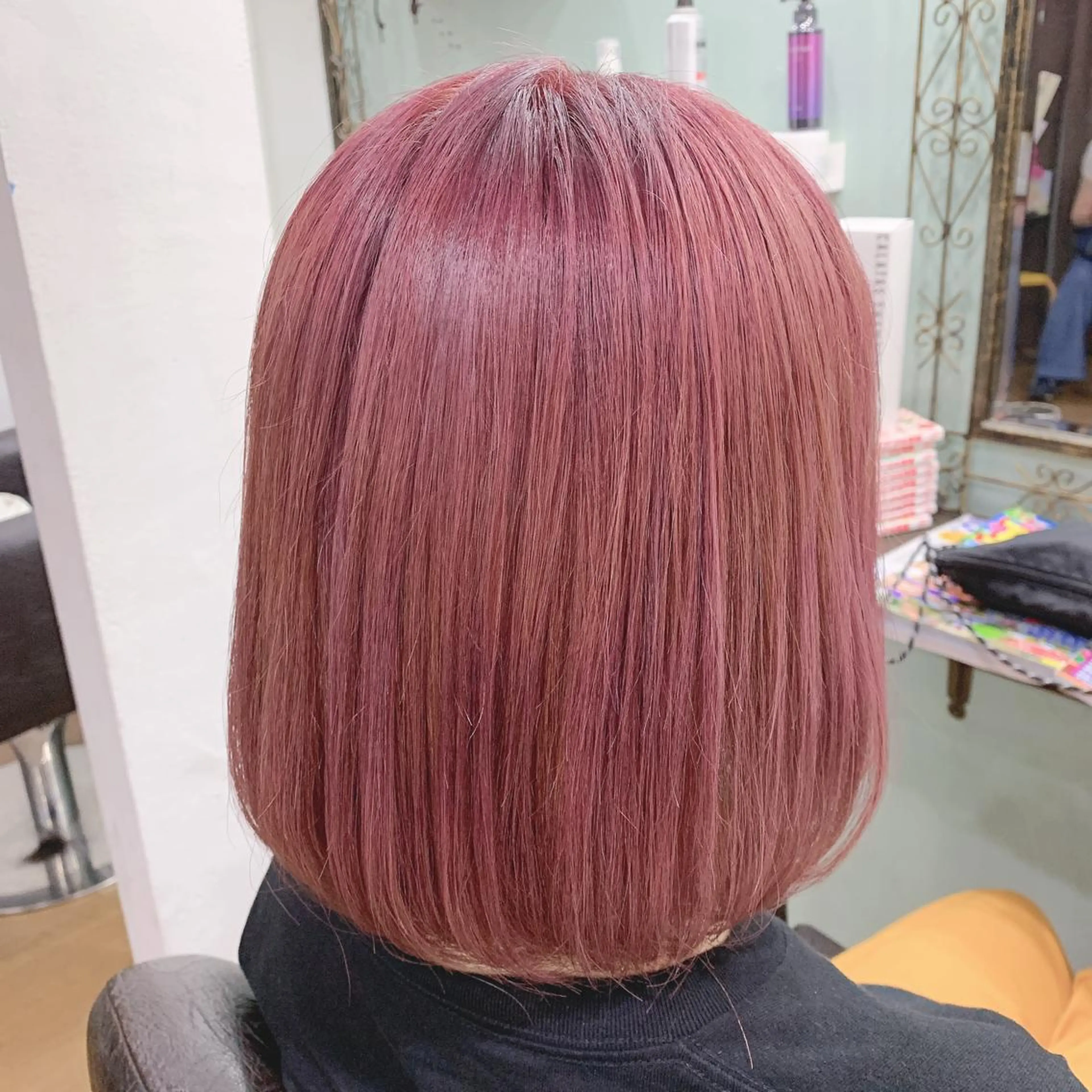 ミディアム カラー R ri R takagiのヘアスタイル