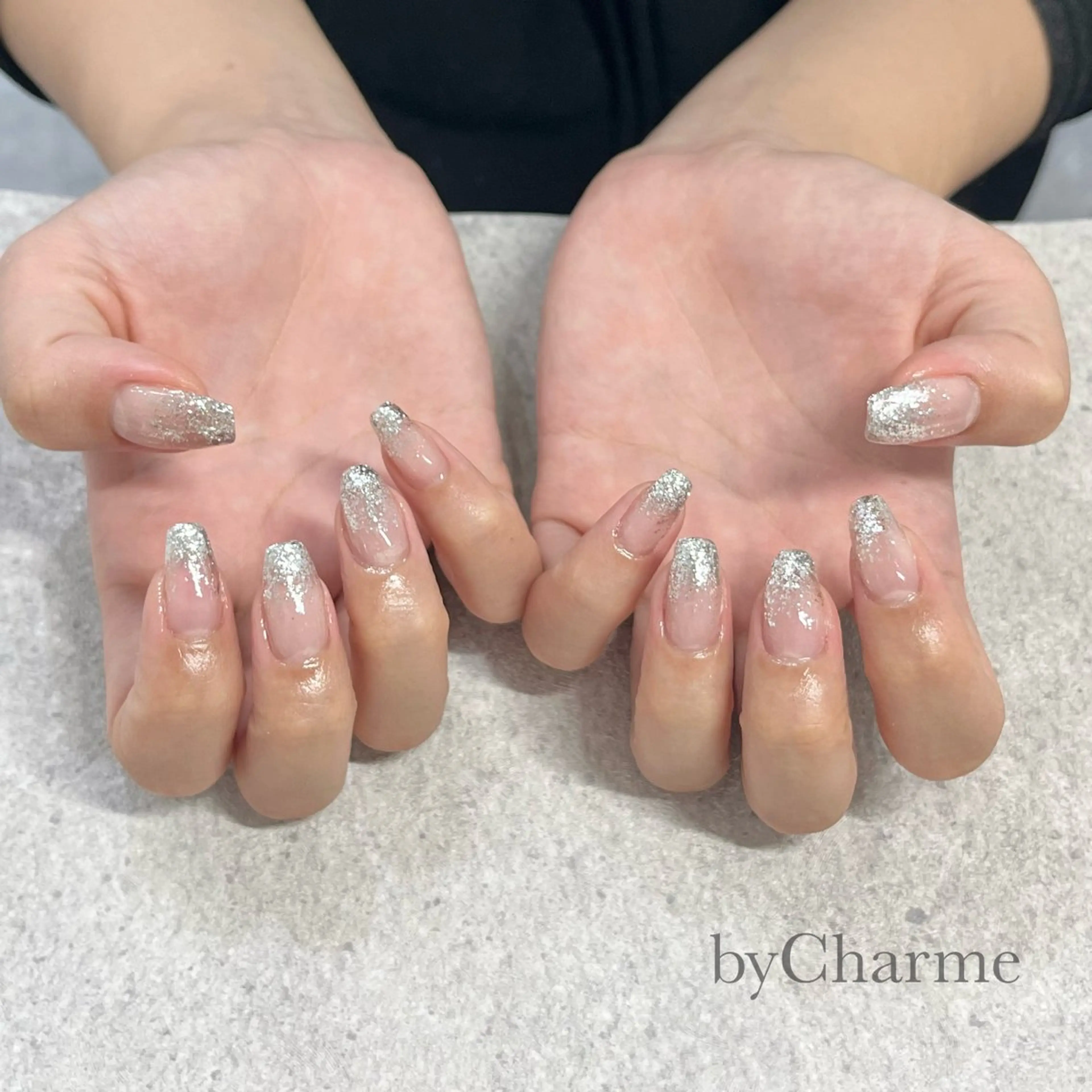 ネイル グラデーション ラメ(グリッター) ラメグラデーション Ray. Maayaのネイルデザイン