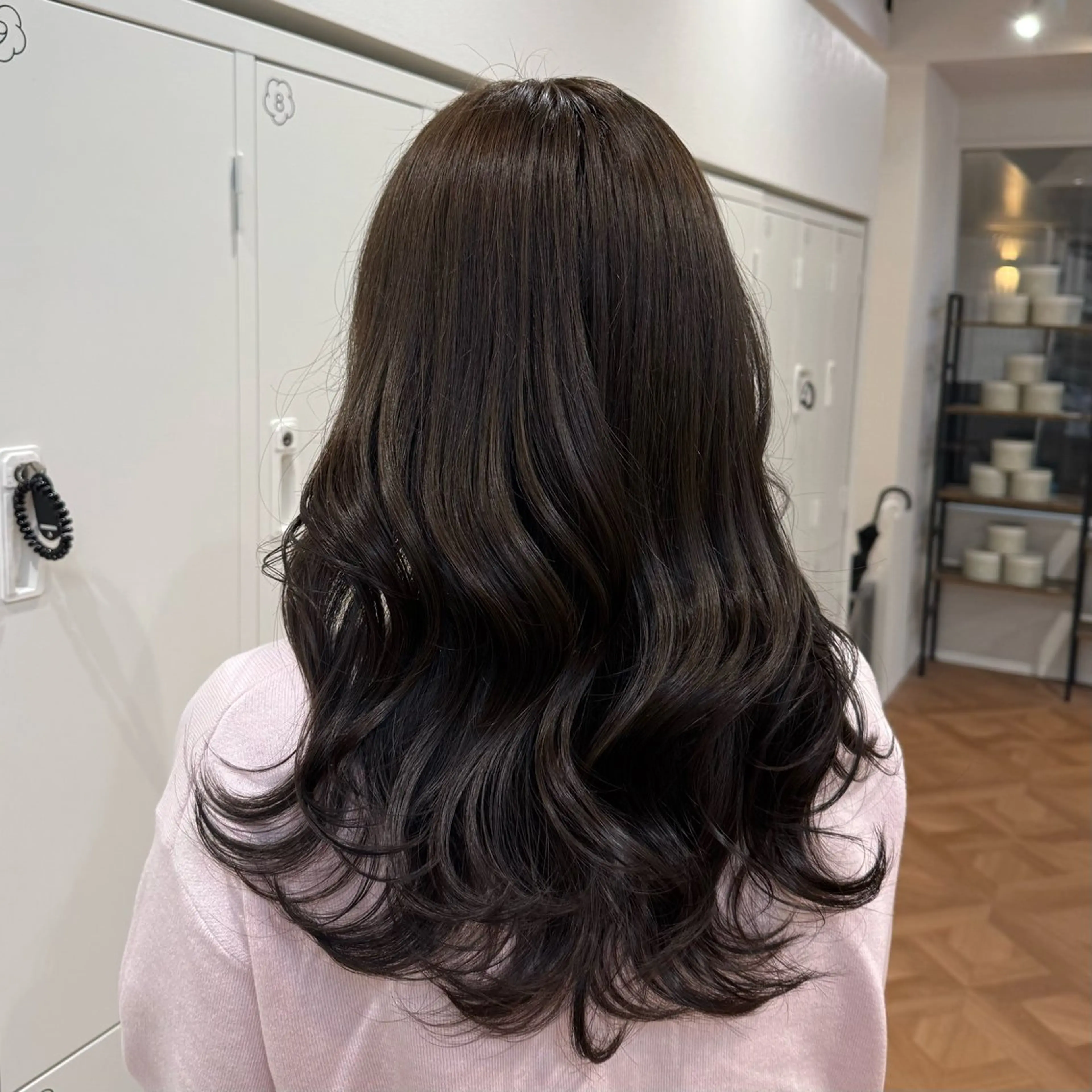 ロング カラー ヘアアレンジ キヨミ 韓国レイヤーカットのヘアスタイル