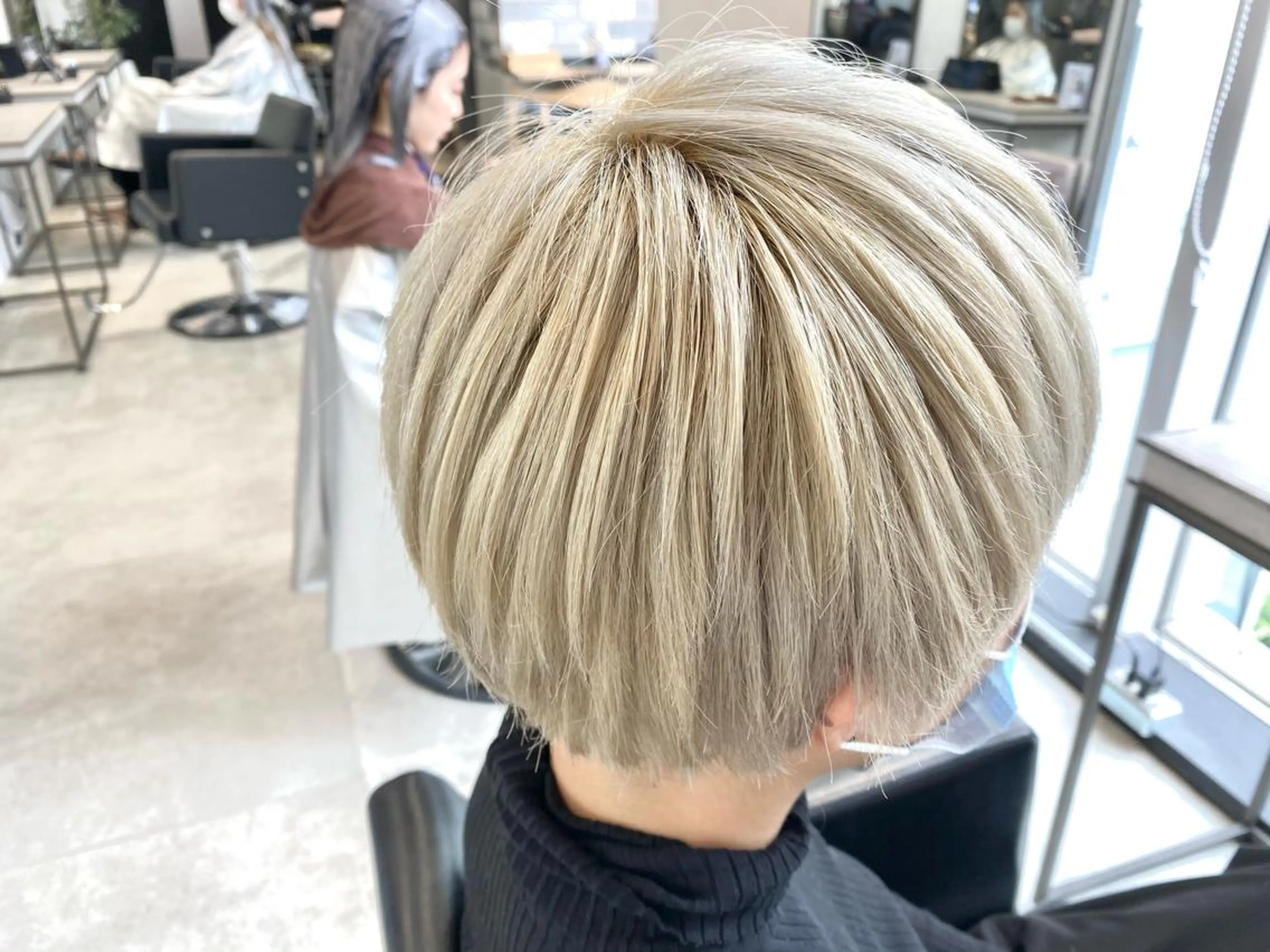 ショート カラー ベージュカラー ホワイトベージュ カット ヘアカラー ピンク/ベージュ /似合わせ/田島百華のヘアスタイル