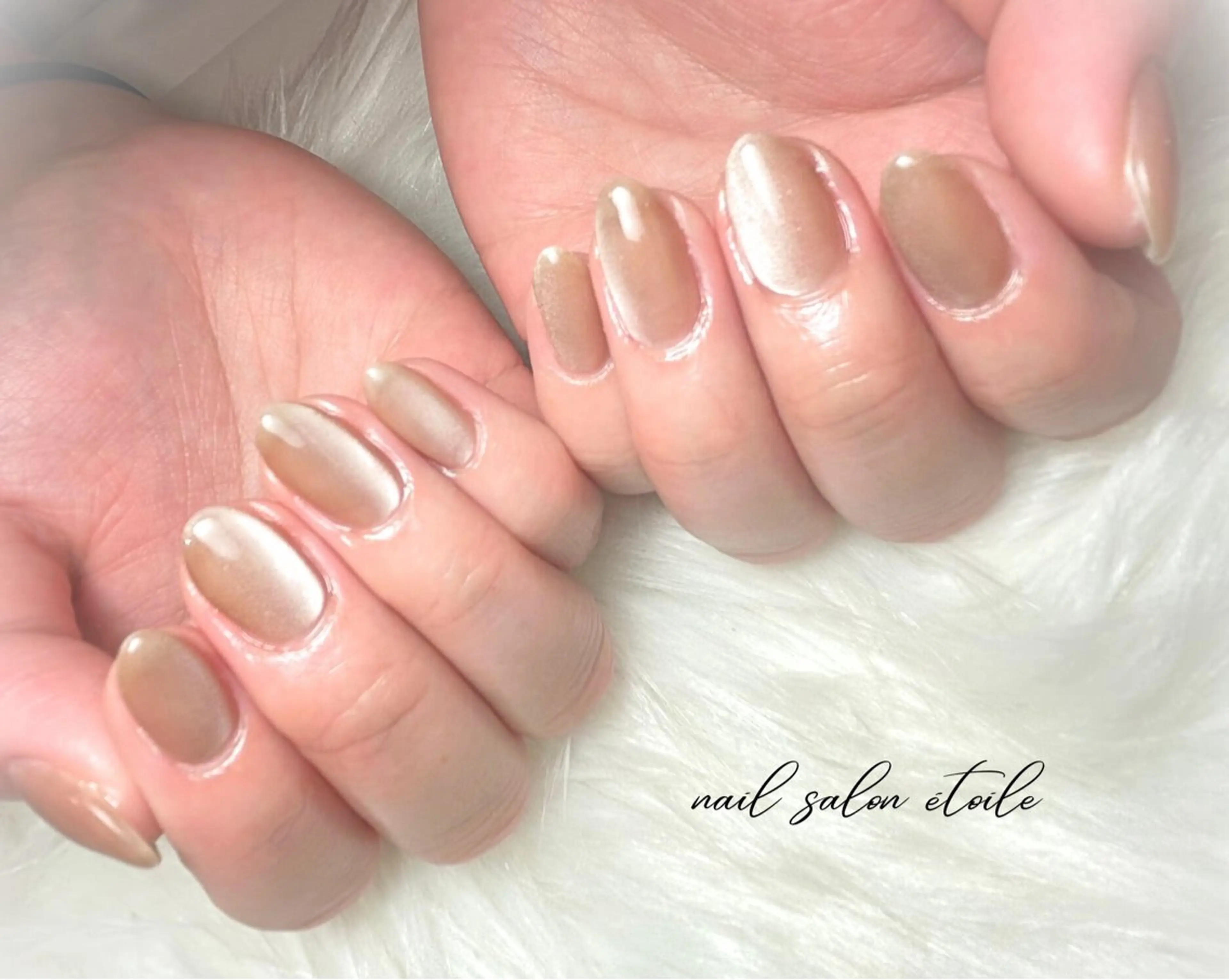 ネイル マグネットネイル シンプルネイル ハンドネイル nail salon étoileのネイルデザイン