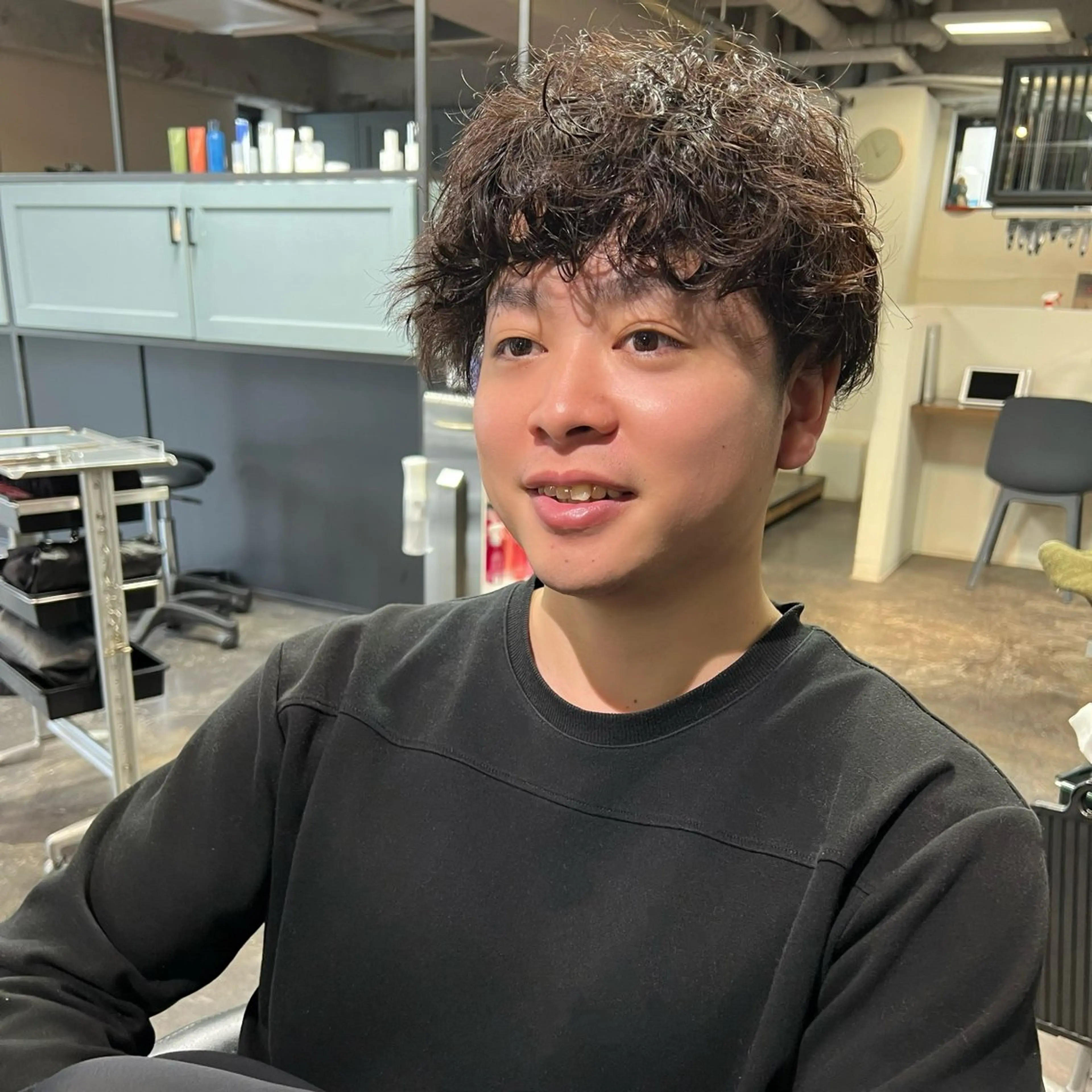 パーマ メンズ メンズパーマ スパイラルパーマ 💘レイヤー/ボブ/ 顔まわり/rina.のヘアスタイル