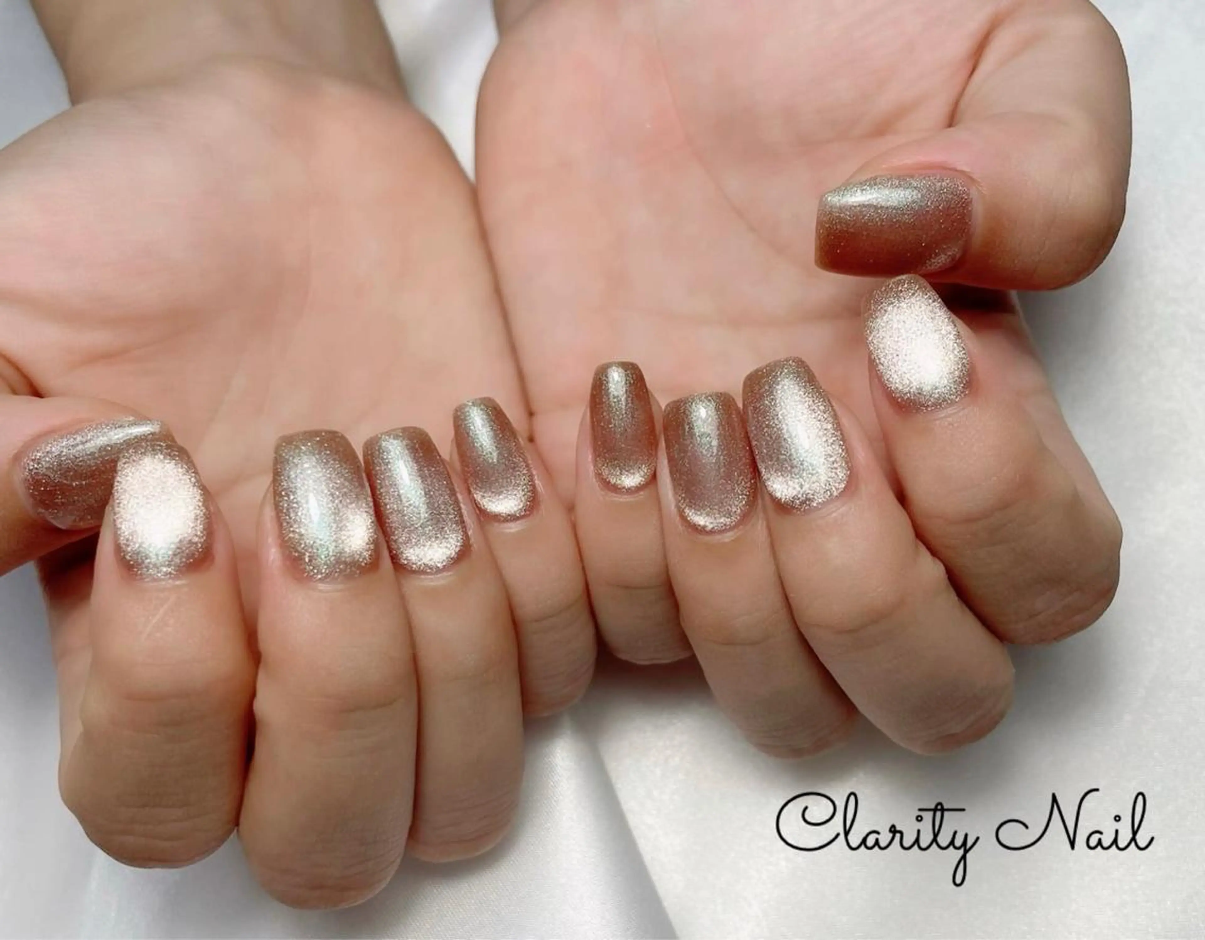 ネイル マグネットネイル ワンカラーネイル ハンドネイル Clarity Nailのネイルデザイン