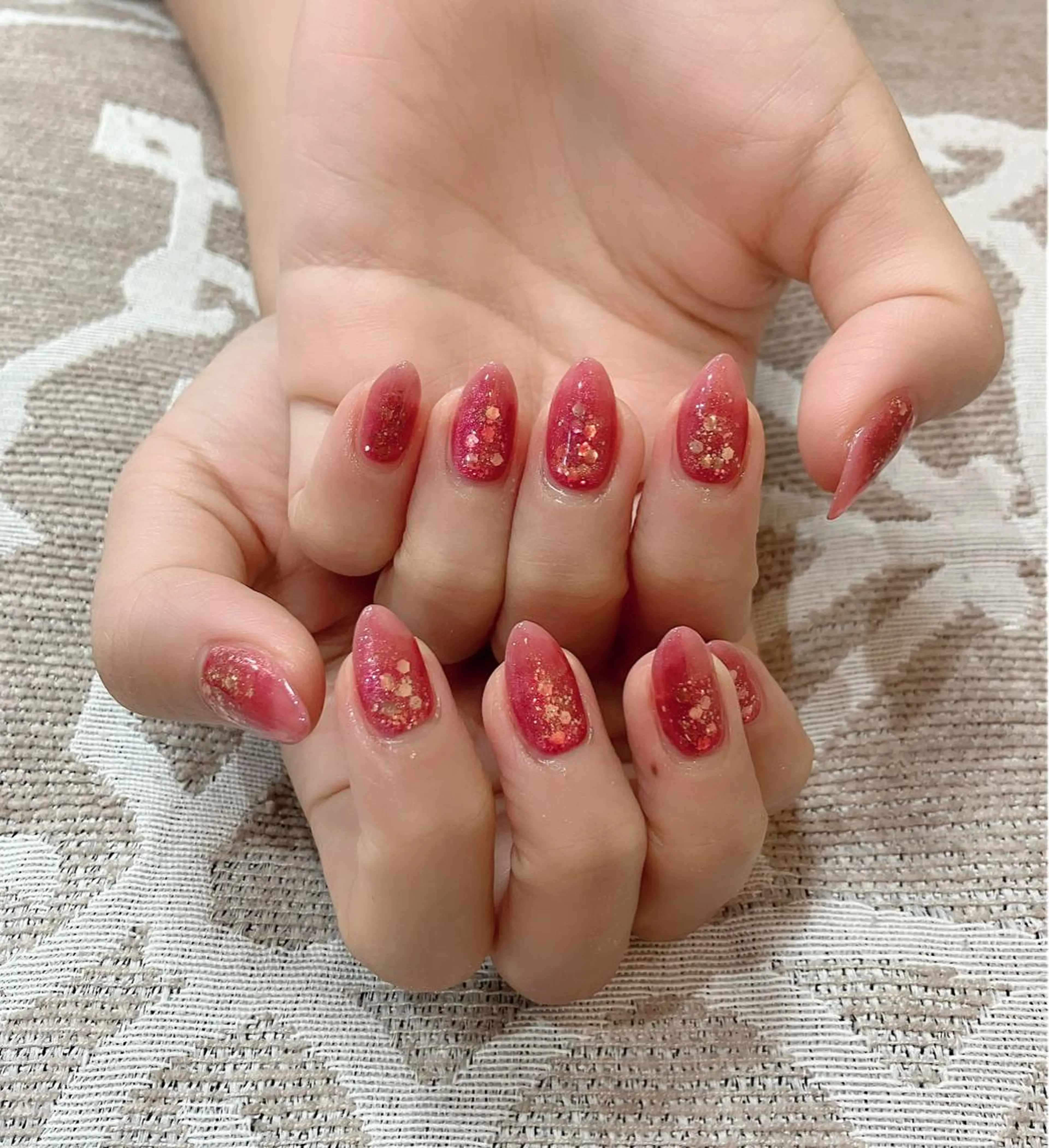 ネイル 🍒当日もOK🍒 𝑳𝑼𝑵𝑨花井のネイルデザイン