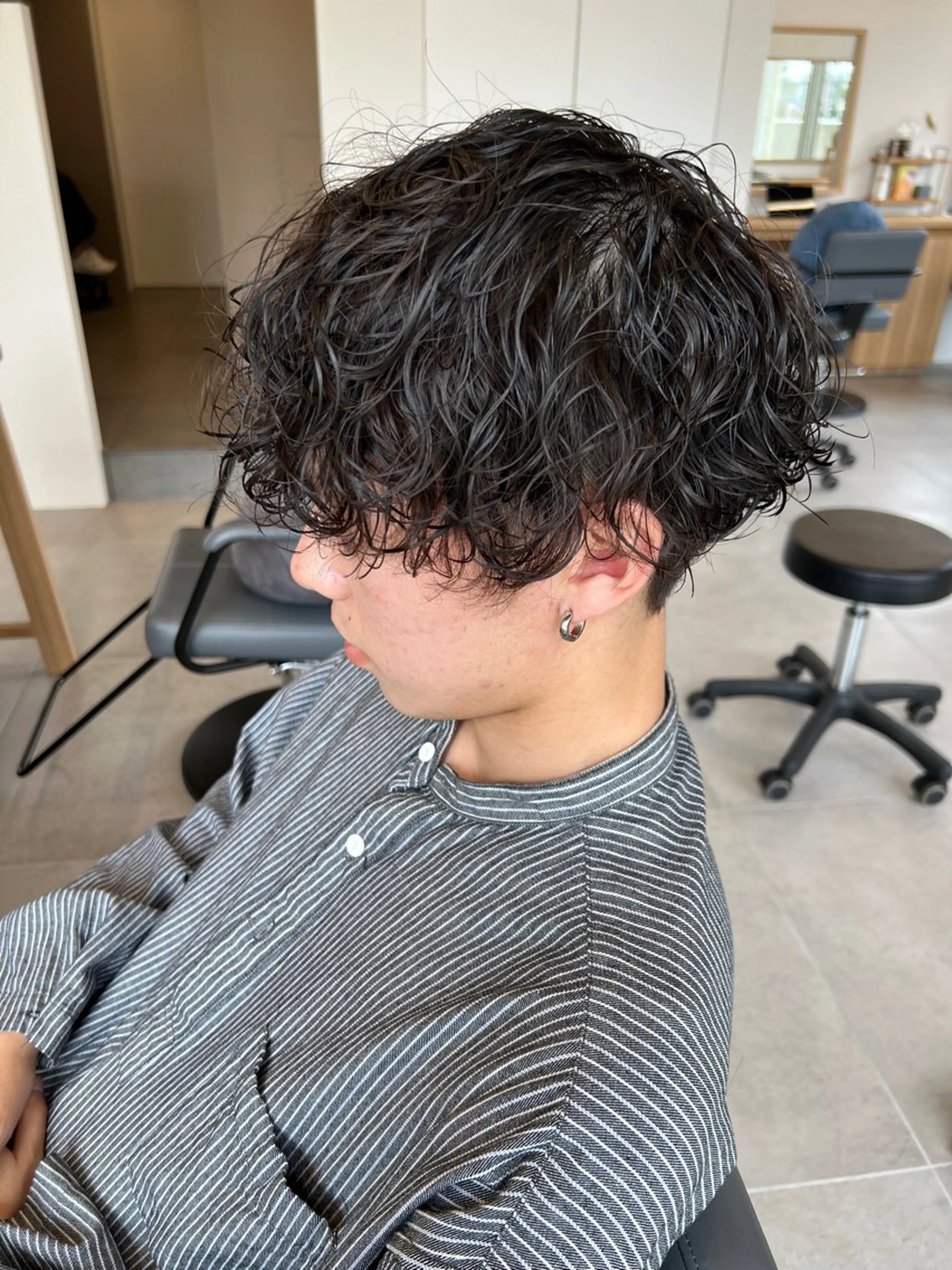 パーマ メンズ カット パーマ タナカ マヤ/金沢八景のヘアスタイル