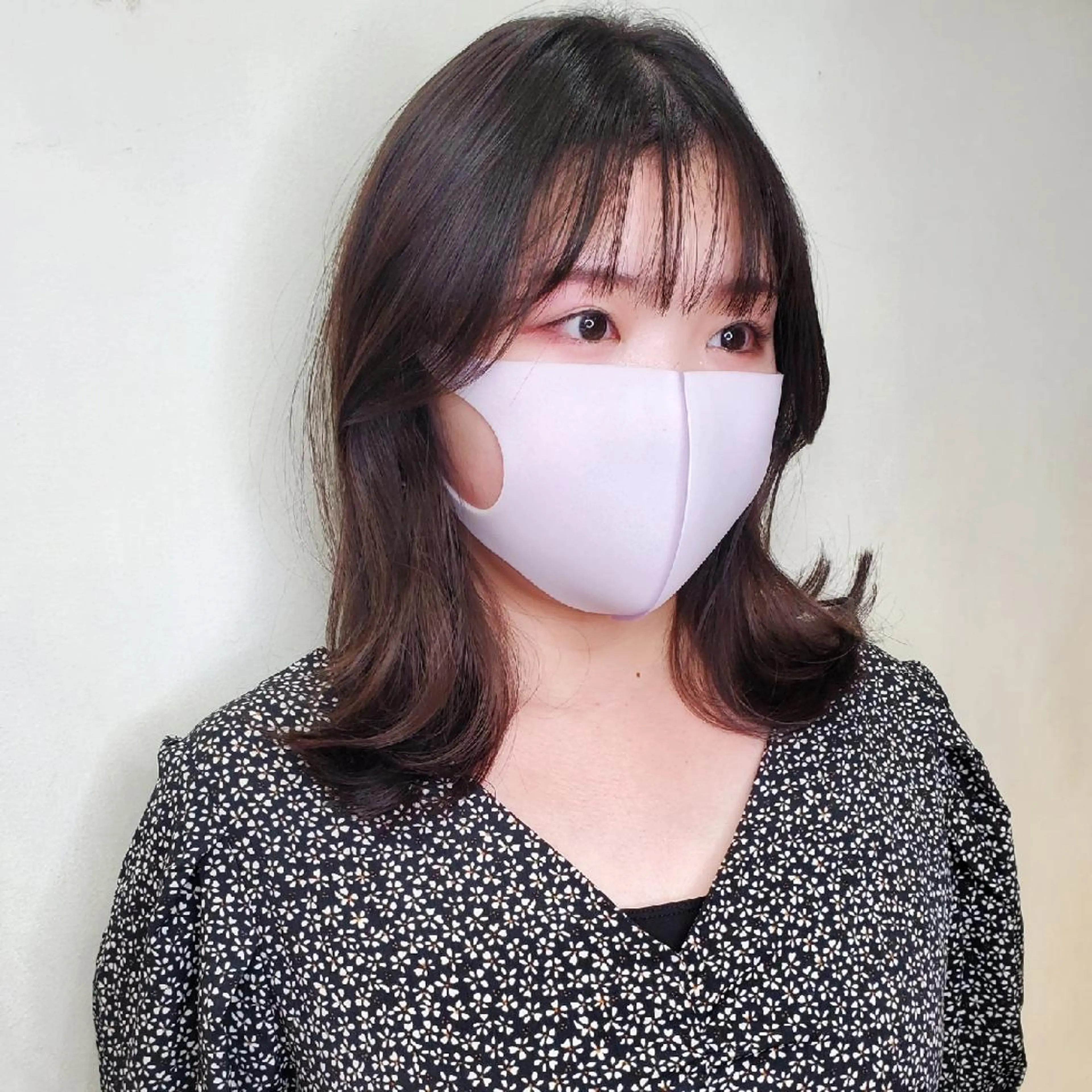 ミディアム レイヤーカット 韓国レイヤー　 suzuのヘアスタイル