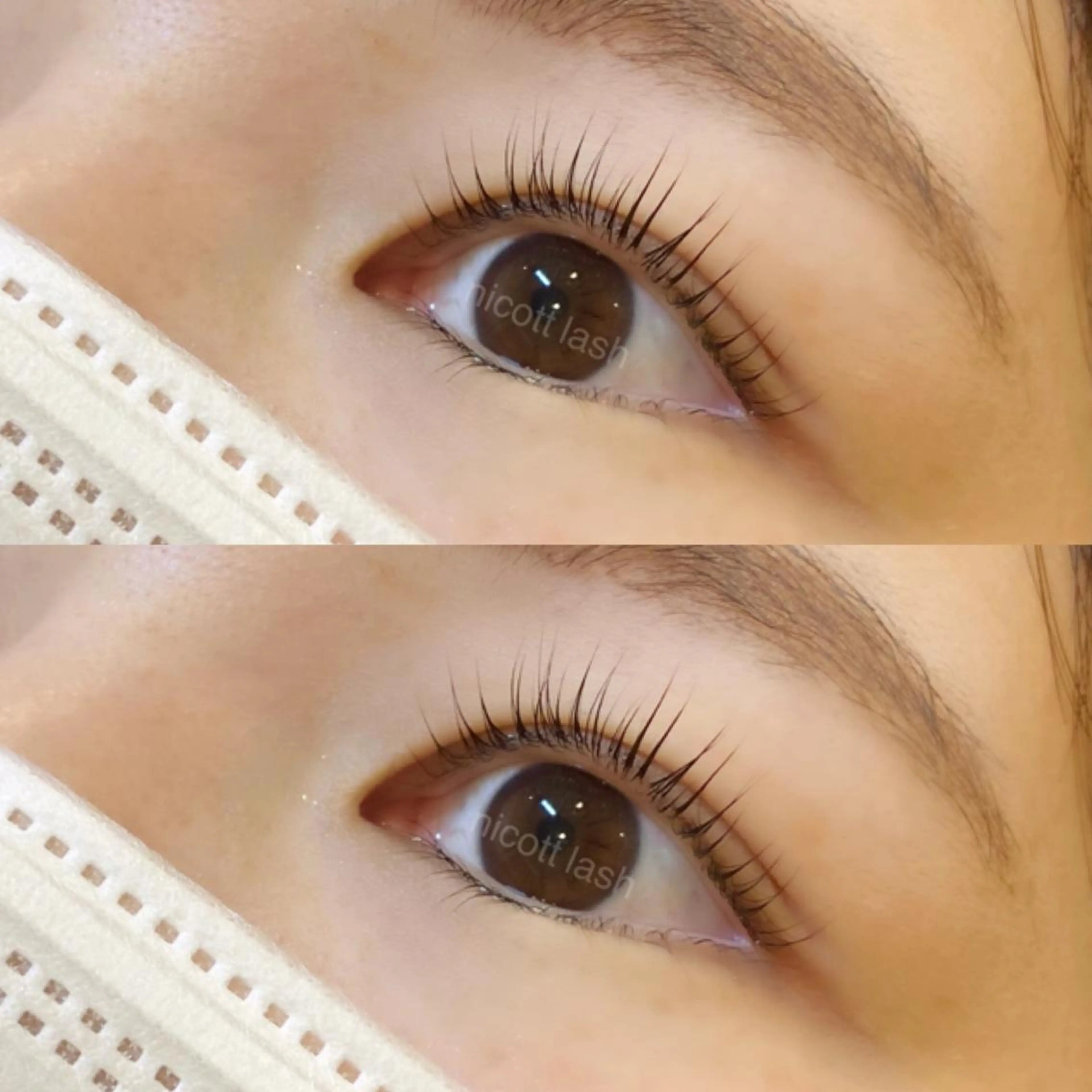 マツエク・マツパ パリジェンヌラッシュリフト sarah 反葉のマツエク・マツパデザイン