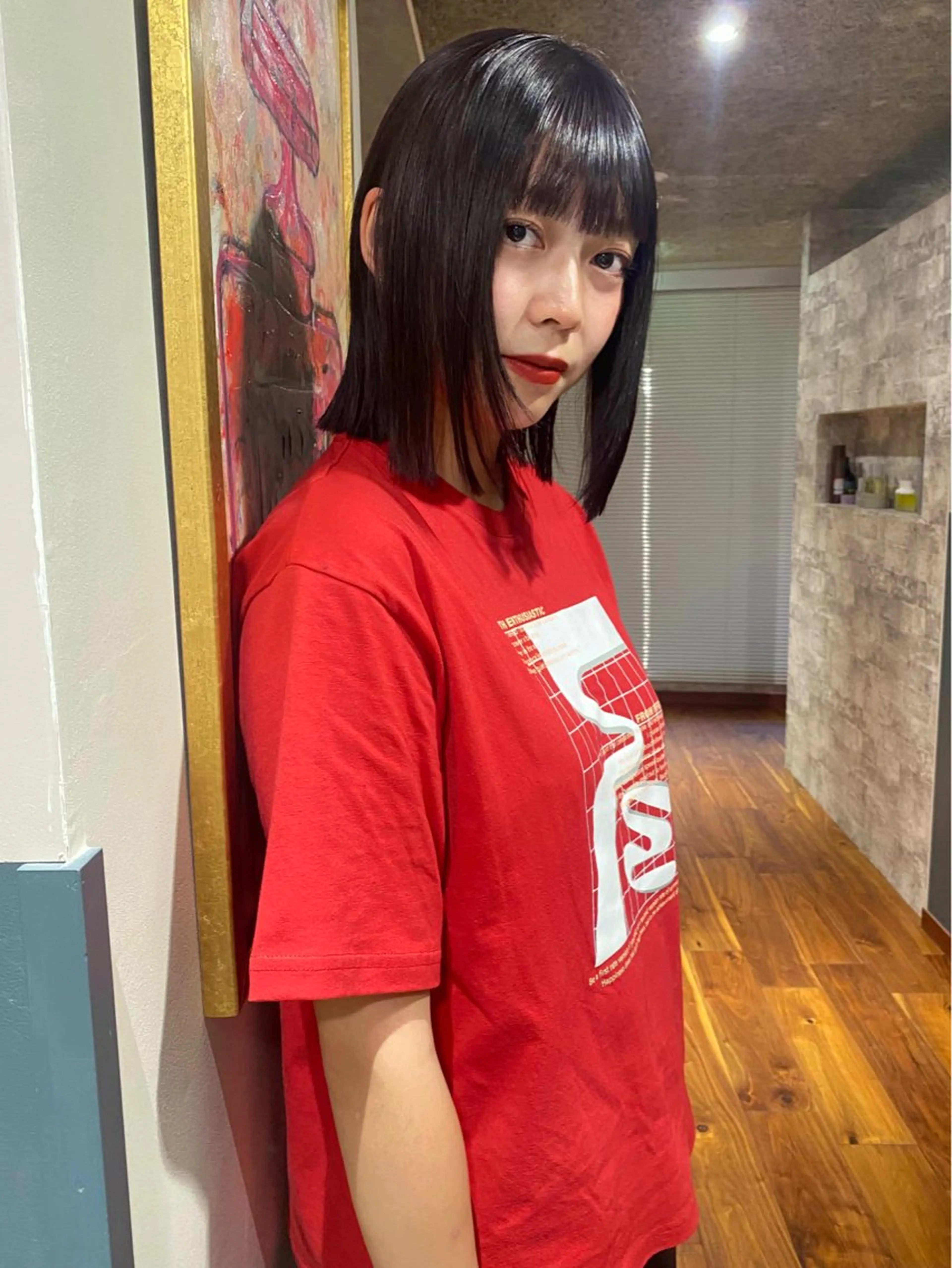 ミディアム カラー パーマ カット ヘアカラー 縮毛矯正 トリートメント mai / linoah˚✧のヘアスタイル