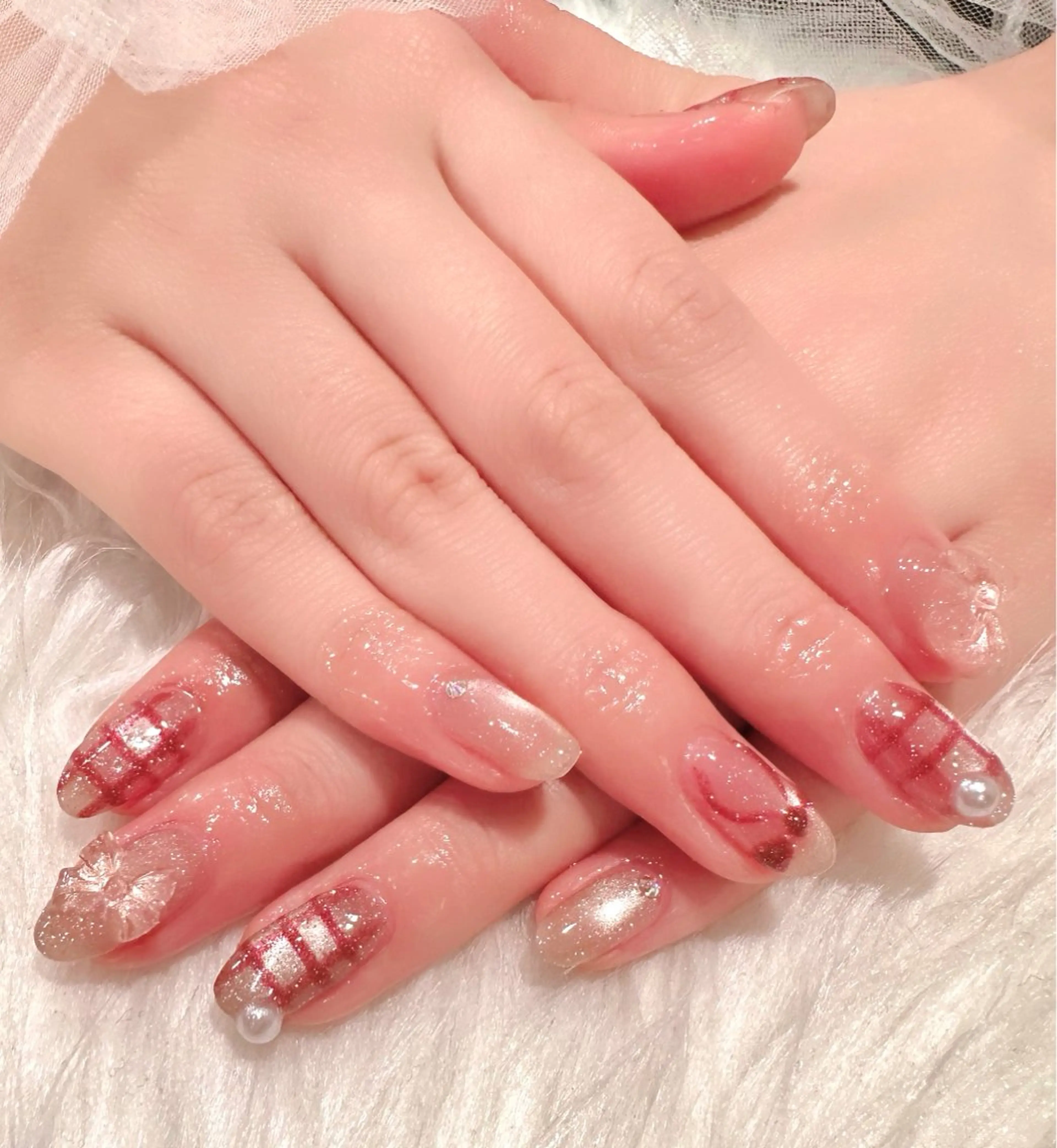 ネイル マグネットネイル 持ち込み ハンドネイル nail untitled🎀のネイルデザイン