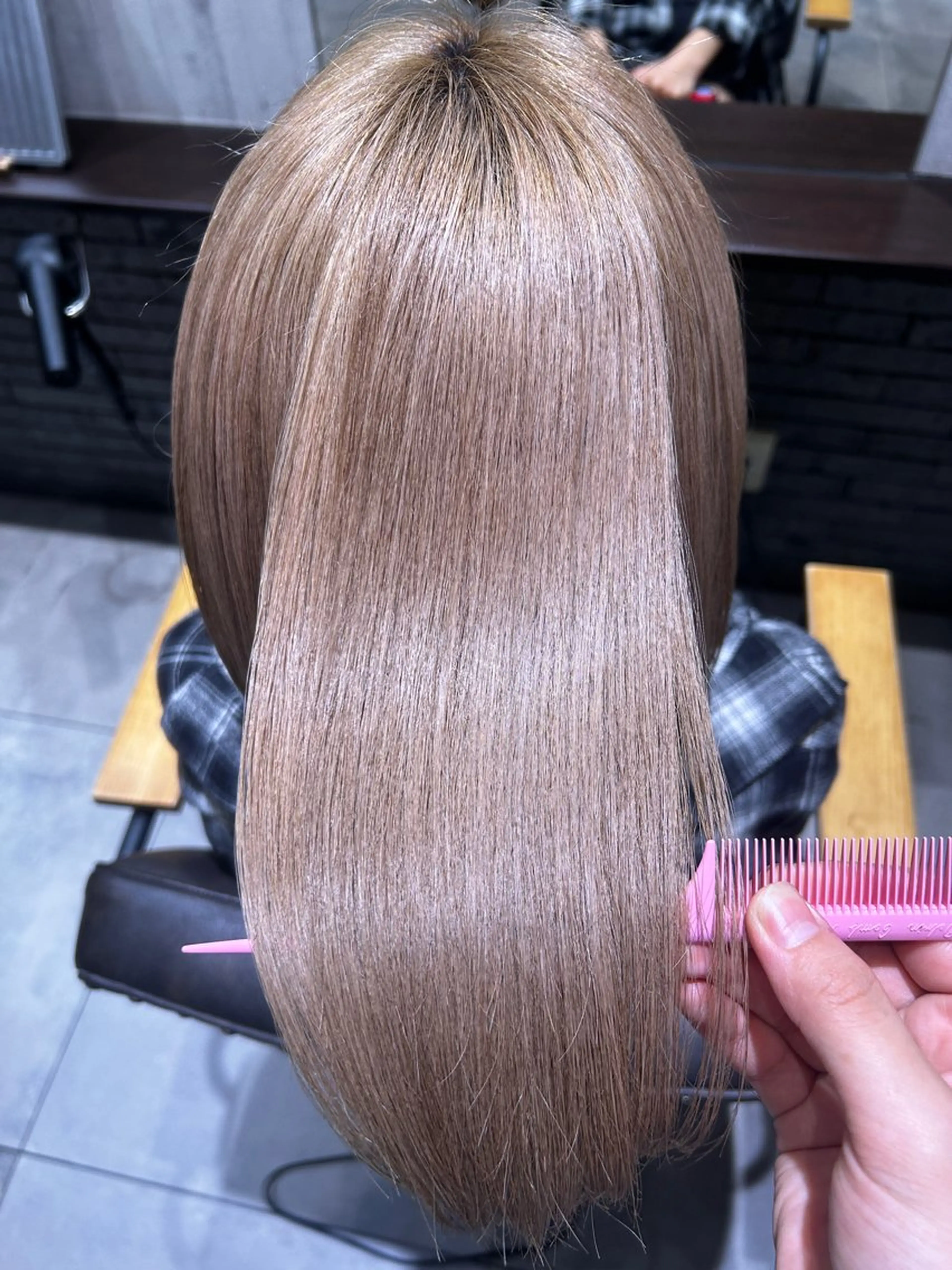 ミディアム ヘアアレンジ トリートメント 三浦 笑美のヘアスタイル