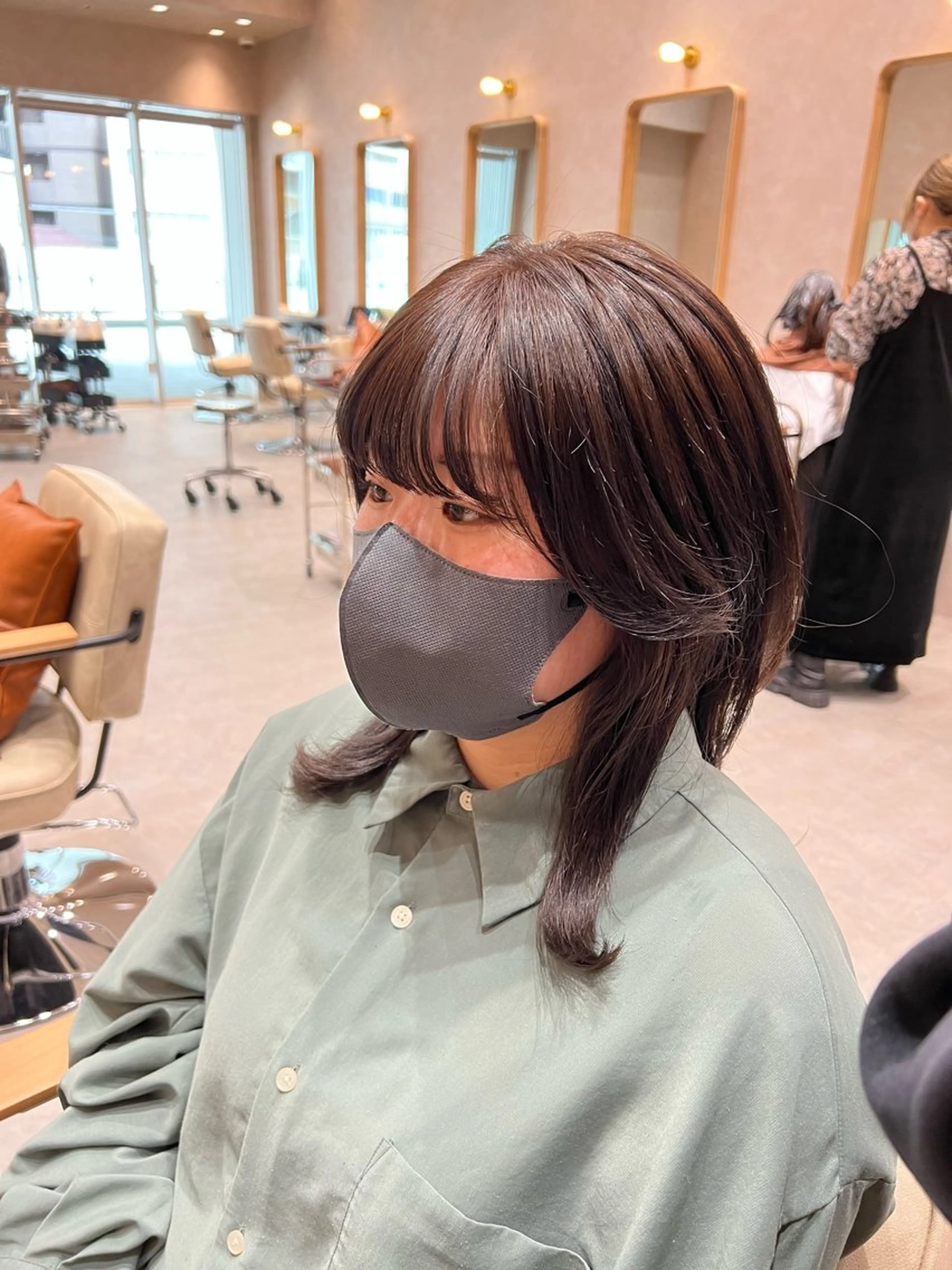 ミディアム カラー ブラウンカラー 透明感/ダブルカラー /kazui🐈のヘアスタイル