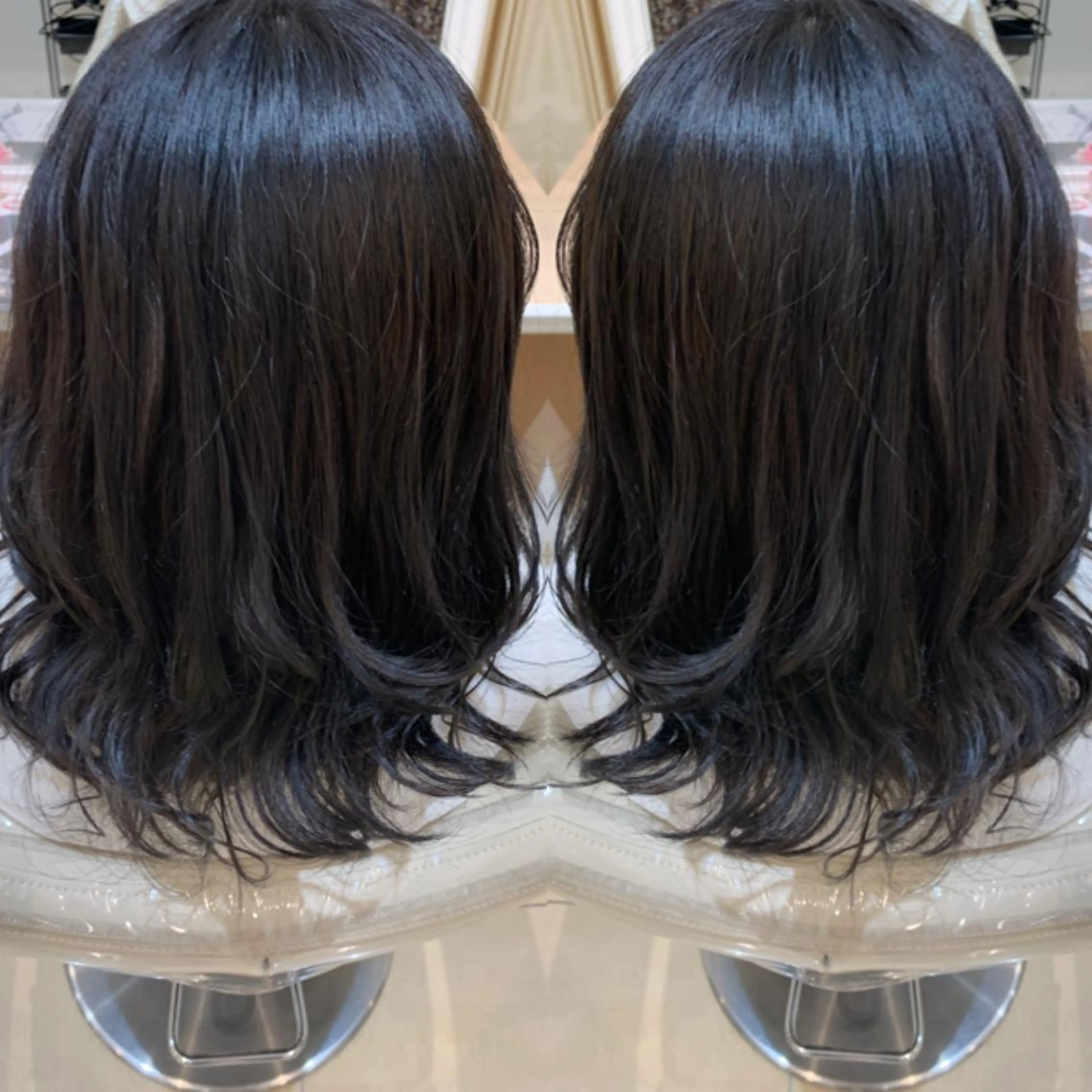 ミディアム 🩵波巻き／ツイスパ HARU💎のヘアスタイル