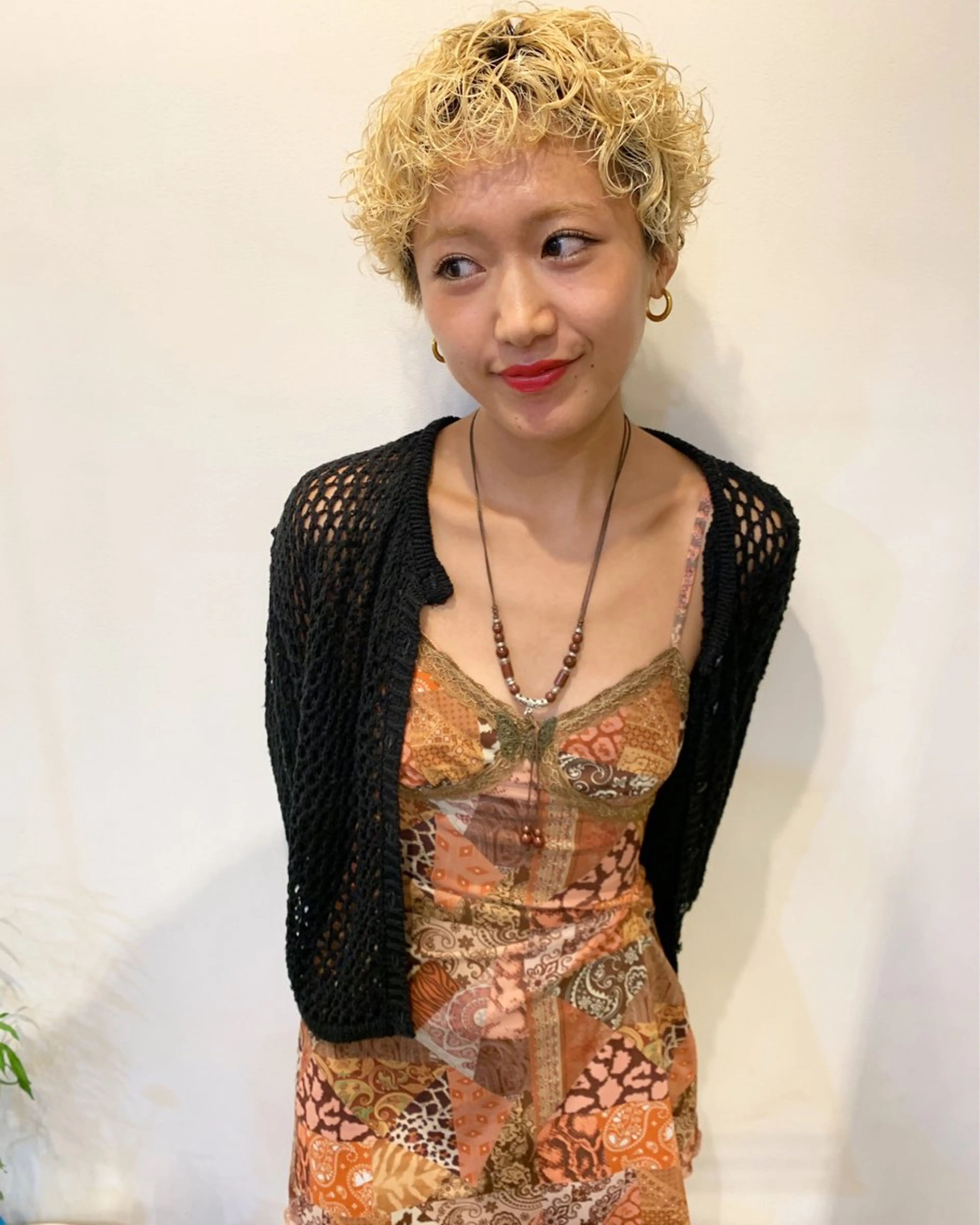 ショート カラー パーマ ブリーチ カット パーマ 【takk】 ナカヤママサヨシのヘアスタイル