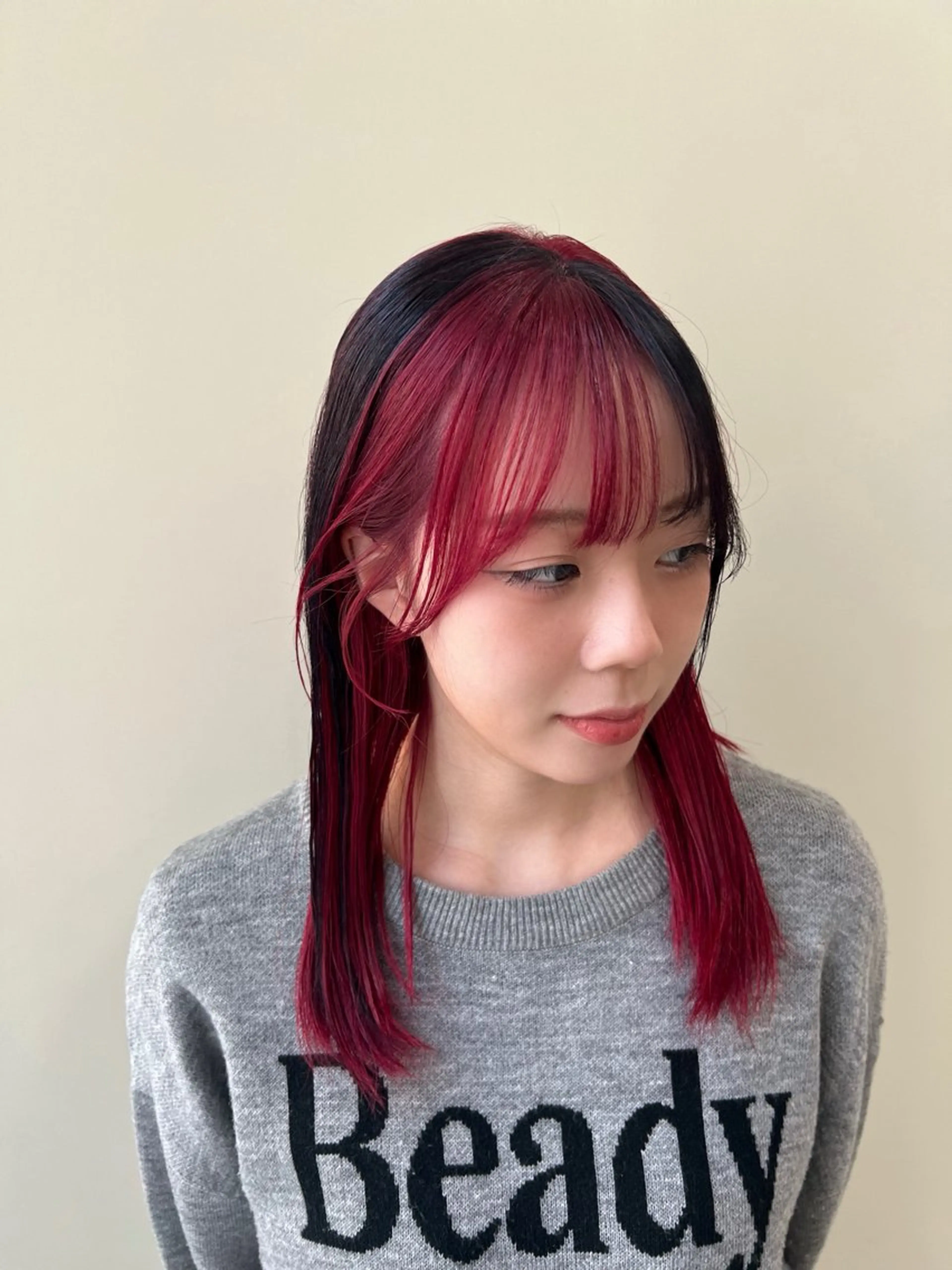 セミロング カラー tomu/天神大名/ 透明感カラー🐴のヘアスタイル