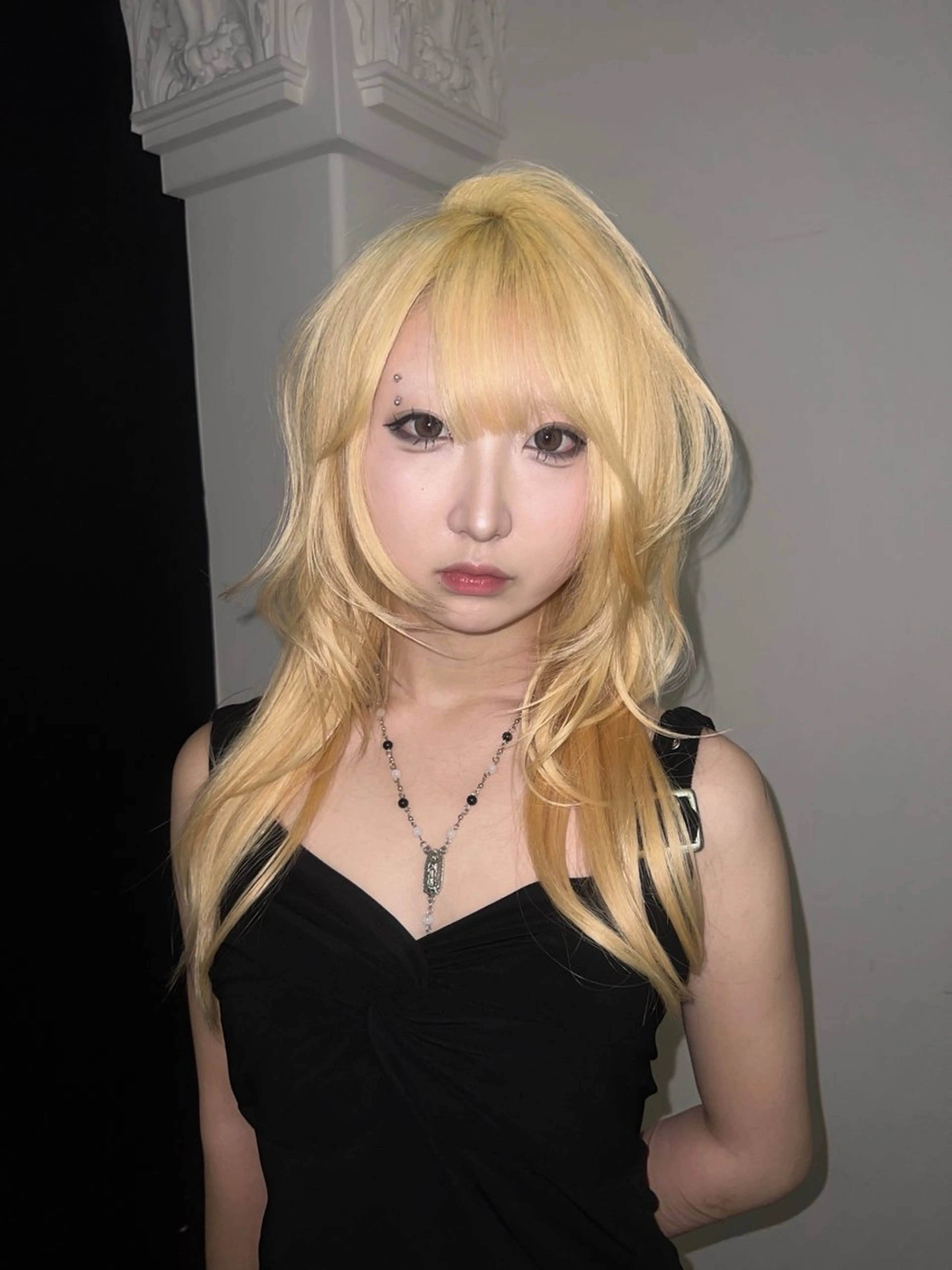 【当日予約限定】🪽‎リタッチ➕ケアカラー➕髪質改善トリートメント⋆*¥6500の写真