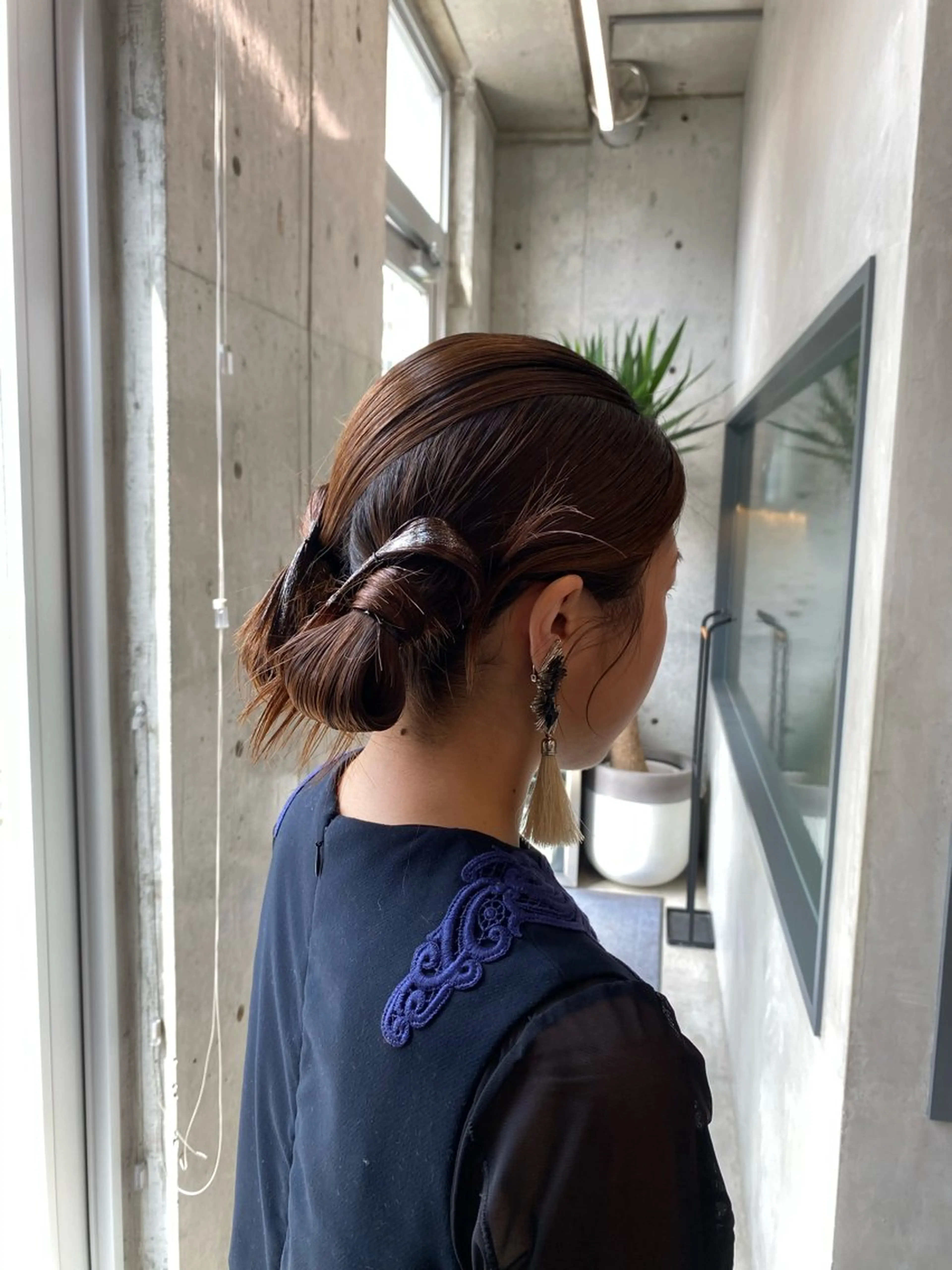 ロング ヘアアレンジ 結婚式・ブライダル ヘアセット mina 🌷のヘアスタイル