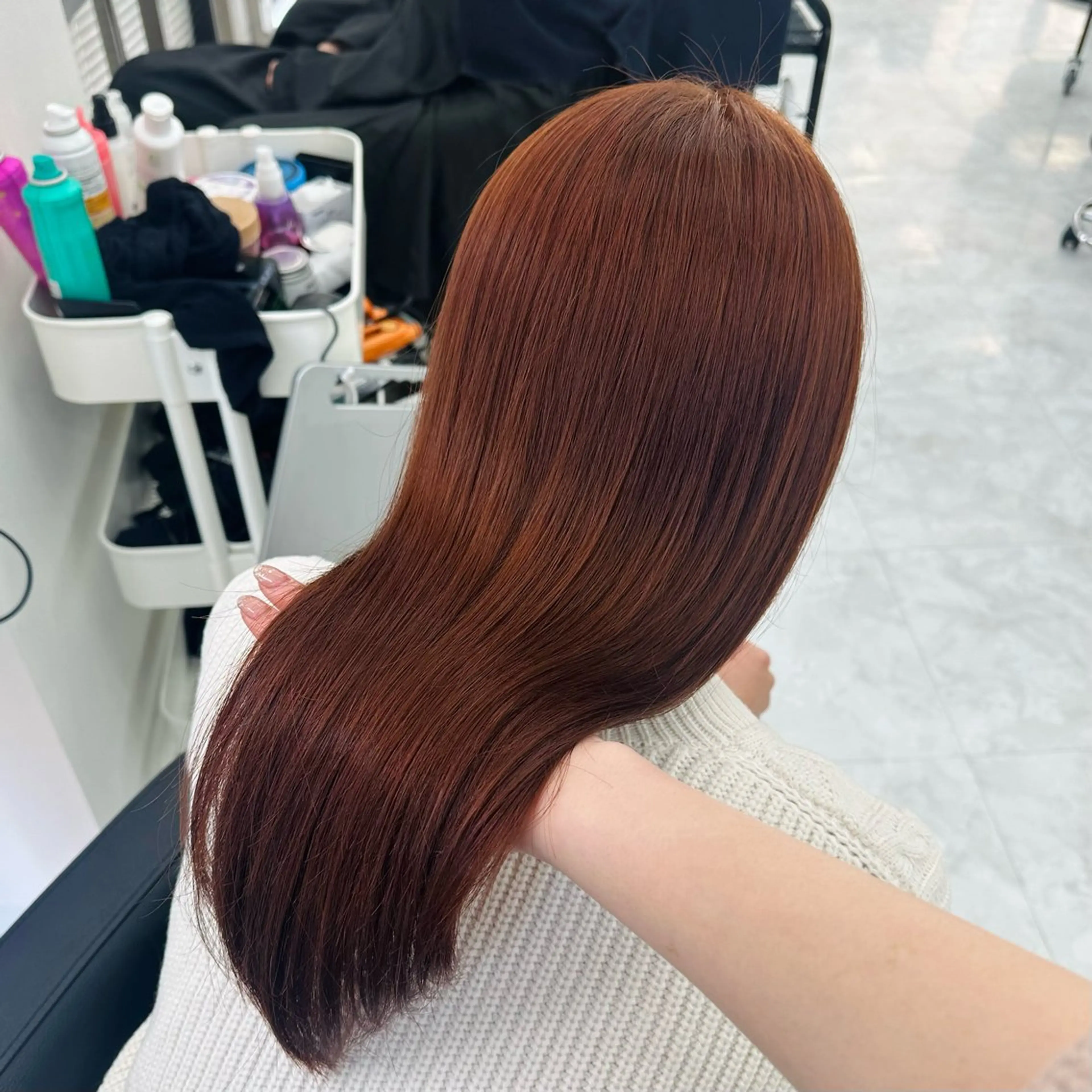 ロング カラー ヘアカラー トリートメント ヘッドスパ ヘアセット ガーリーstyle ❤︎misaki🏹のヘアスタイル