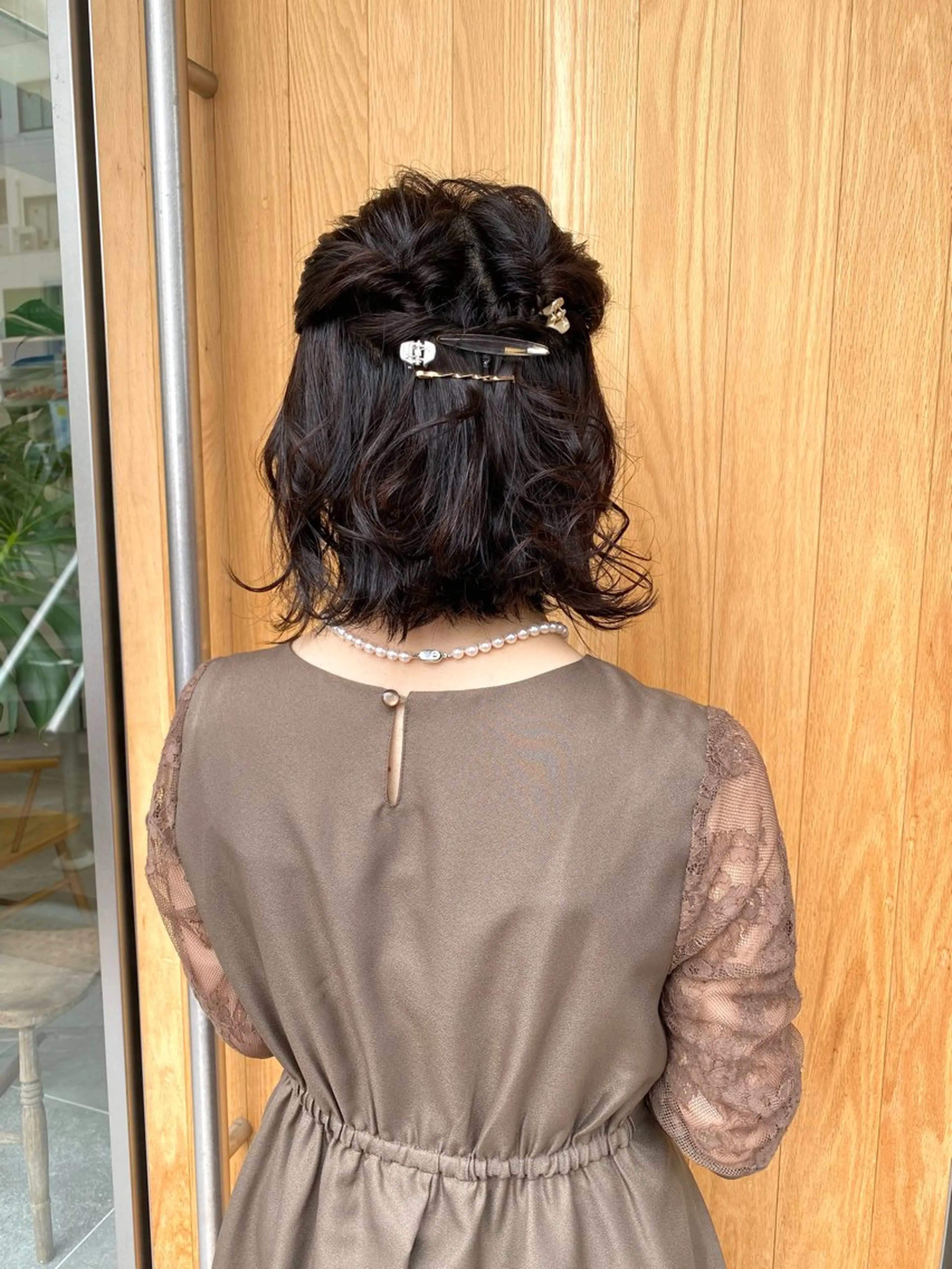 ミディアム ヘアアレンジ ヘアセット 💫お呼ばれヘア💫 髪質改善✨トモエ市川のヘアスタイル