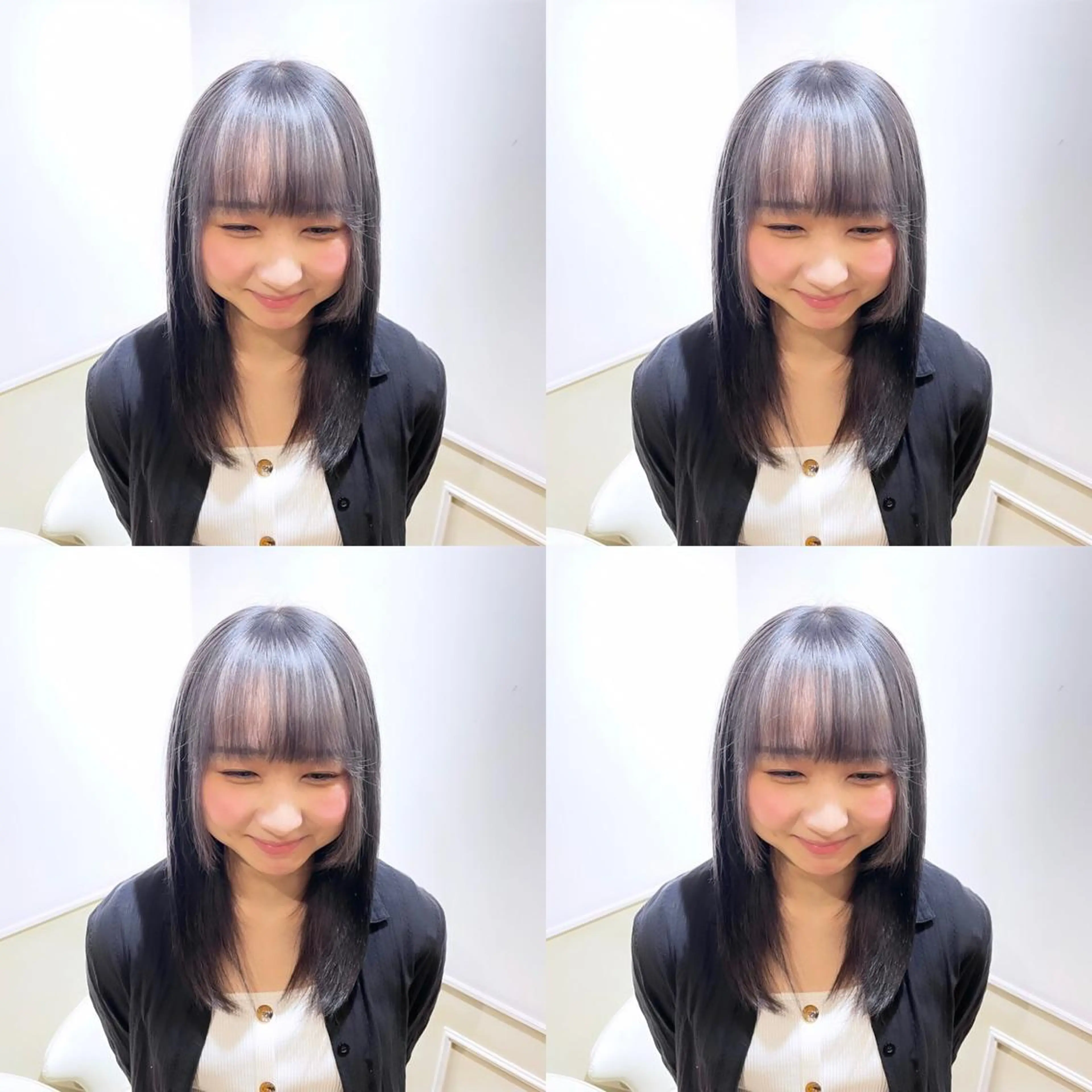 セミロング カラー ダークグレー 🌟トップデザイナー 高橋🌟のヘアスタイル