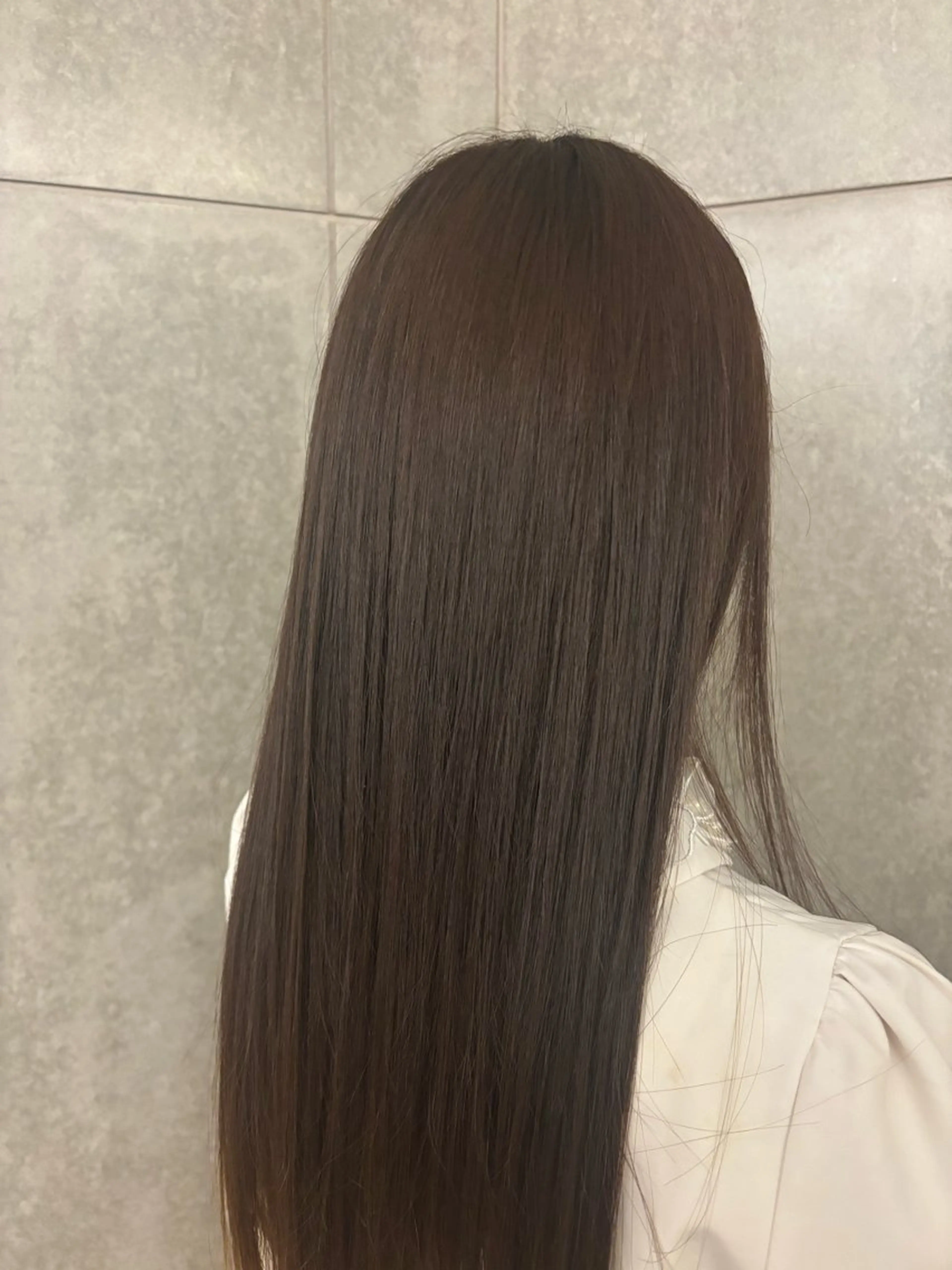 ロング カラー ベージュカラー 透明感カラー 常原 悠希のヘアスタイル