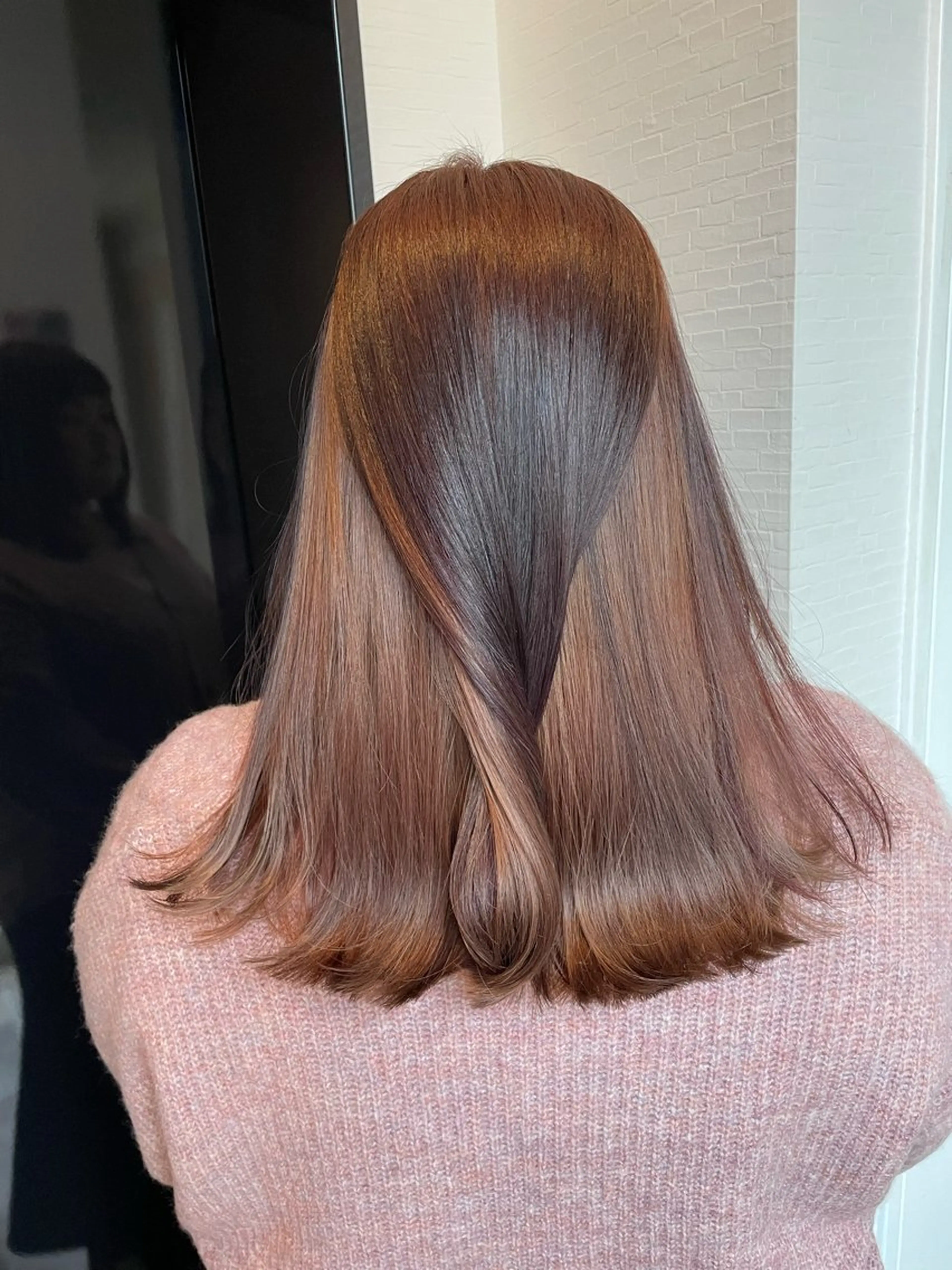 ロング カラー ブラウンカラー ピンクカラー ピンクブラウン ヘアカラー トリートメント STAR RIVER所属・YUI/ ブリーチカラー🌷のヘアスタイル