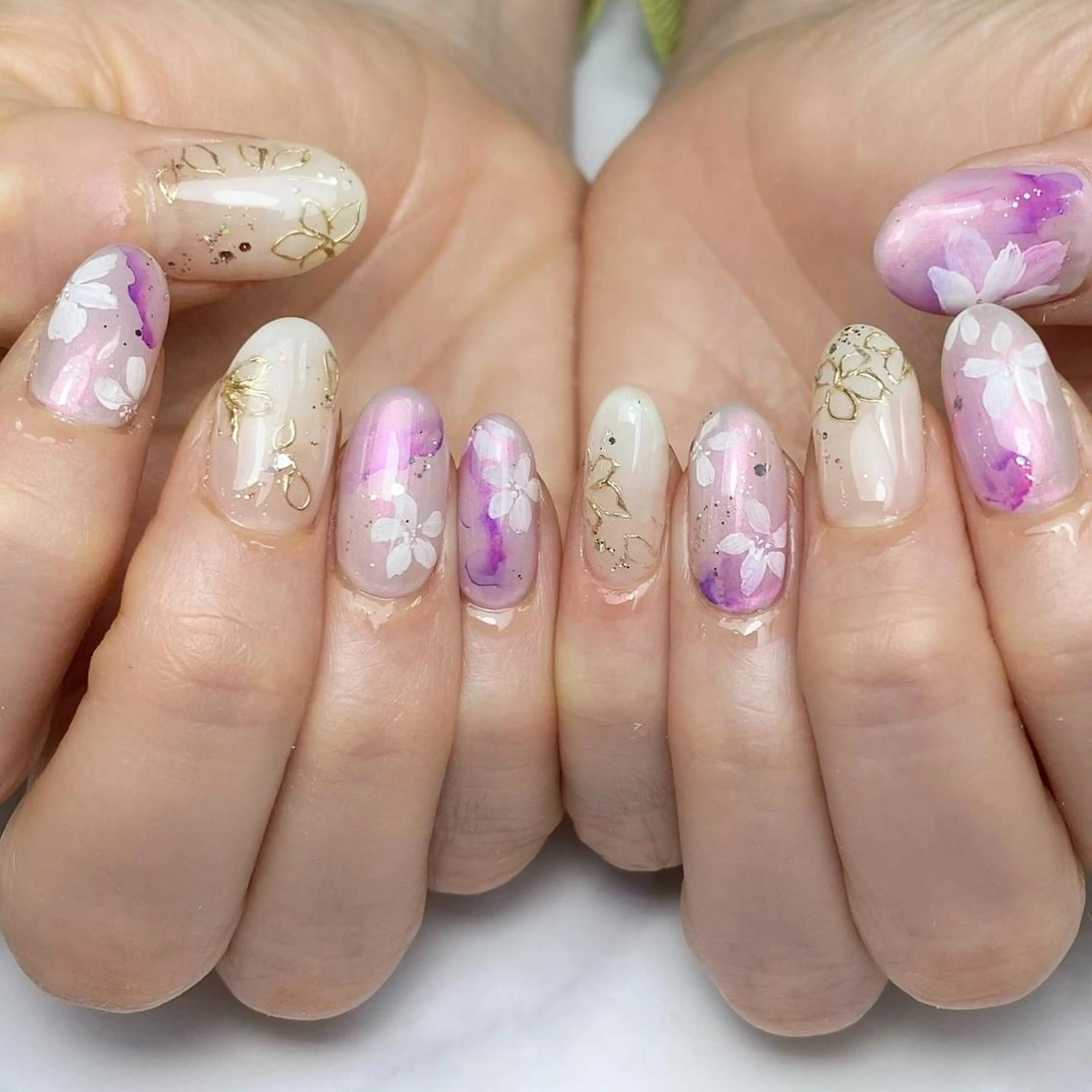 ネイル フラワーネイル ハンドネイル Nail ameria megu所属・ameria meguのネイルデザイン