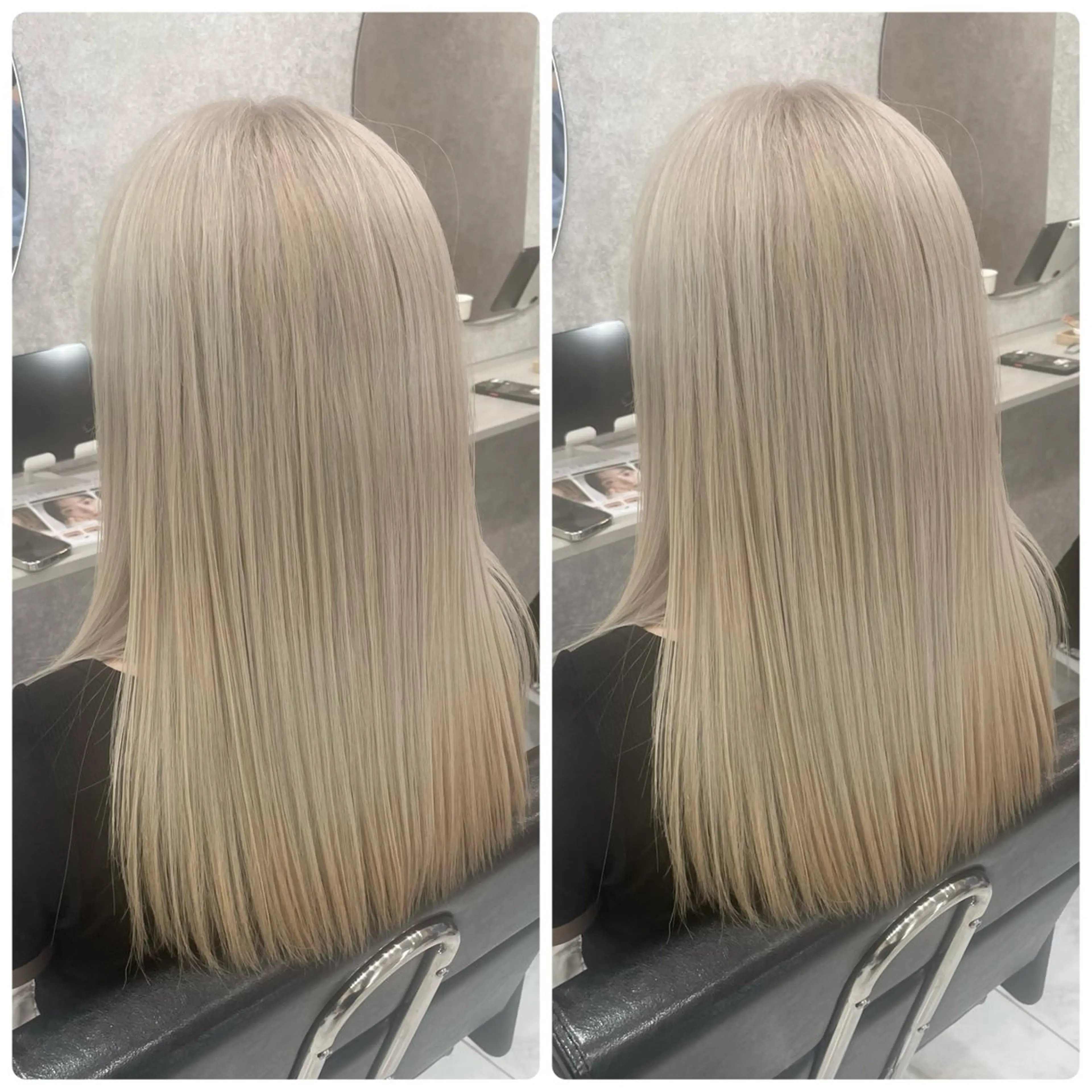 セミロング ヘアカラー 🦋ハイトーン🦋 石山 希理🦋のヘアスタイル