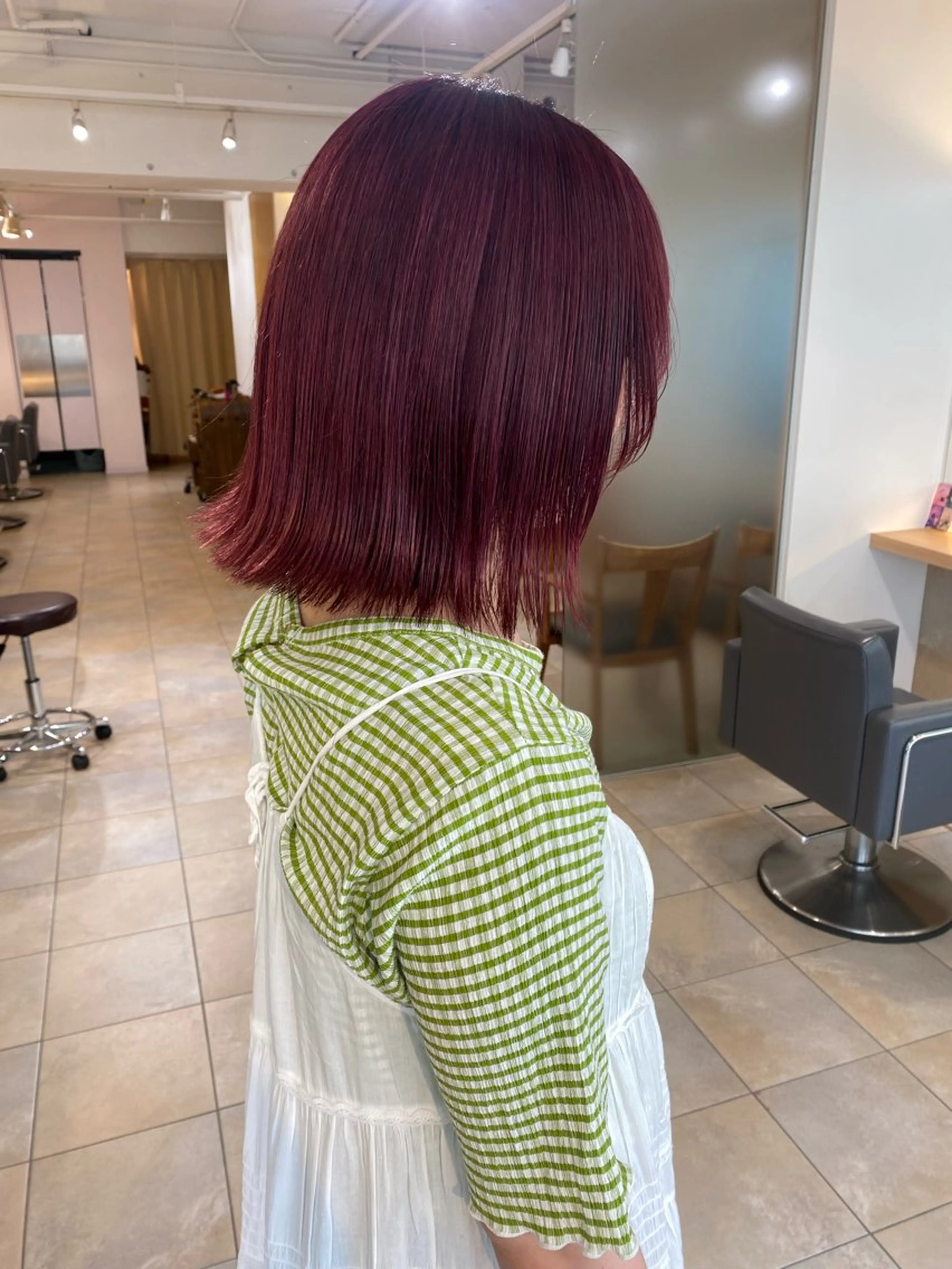 ミディアム カラー ヘアカラー 谷川 あかりのヘアスタイル