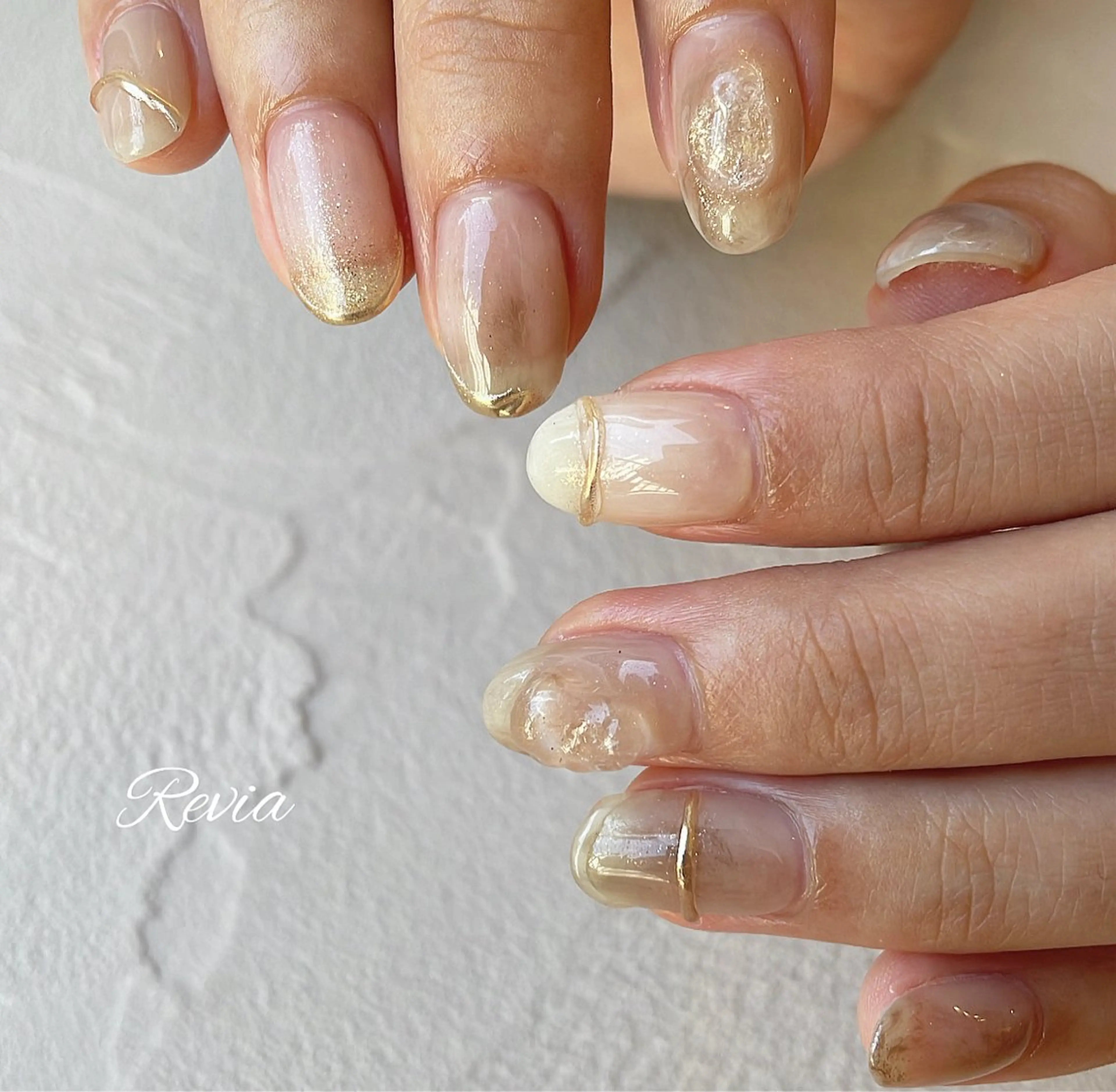 ネイル ハンドネイル revia所属・ERI Nailistのネイルデザイン