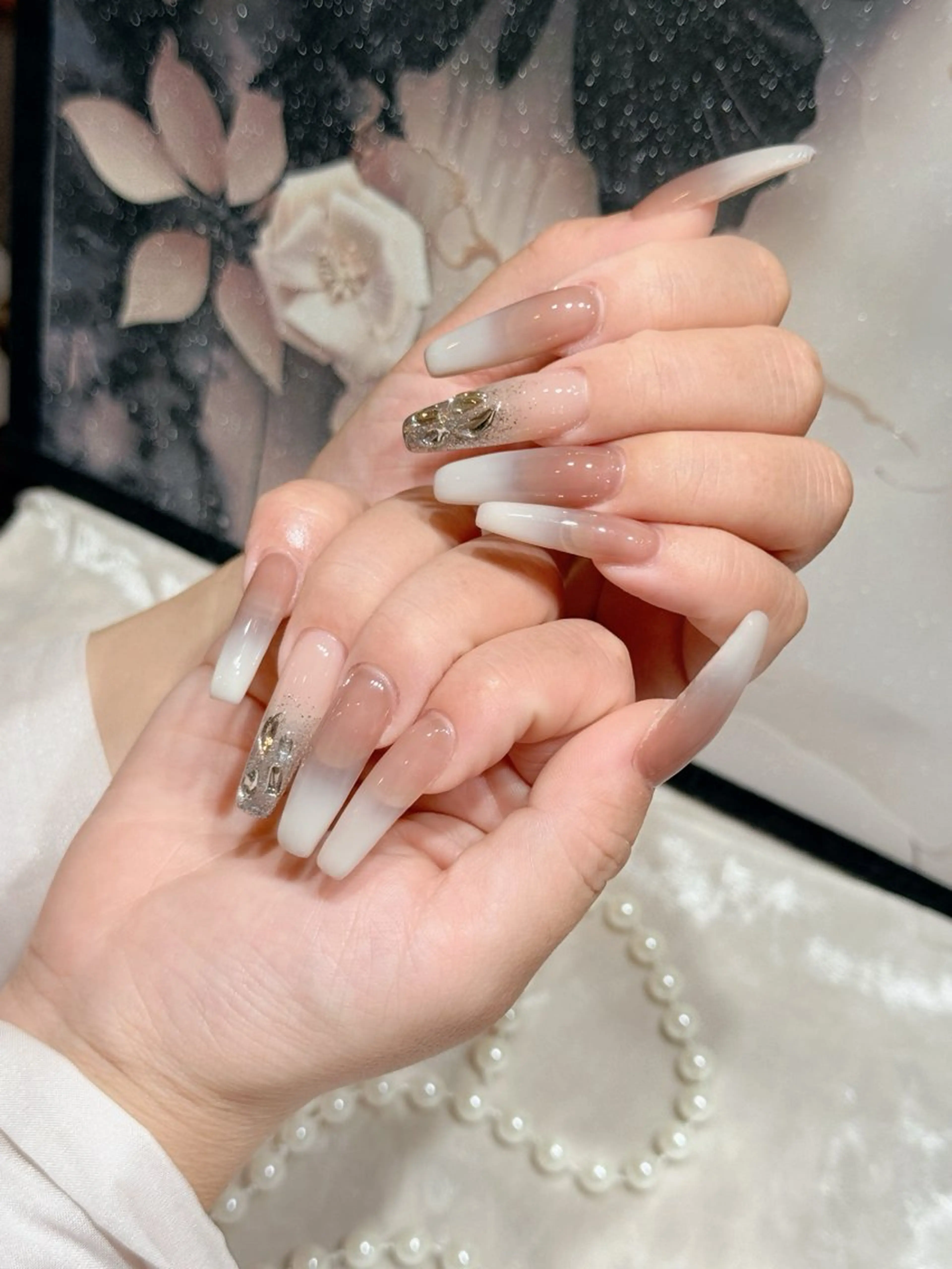 ネイル アートネイル フットネイル ジェルネイル ハート マグネットネイル Babarla Nailのネイルデザイン