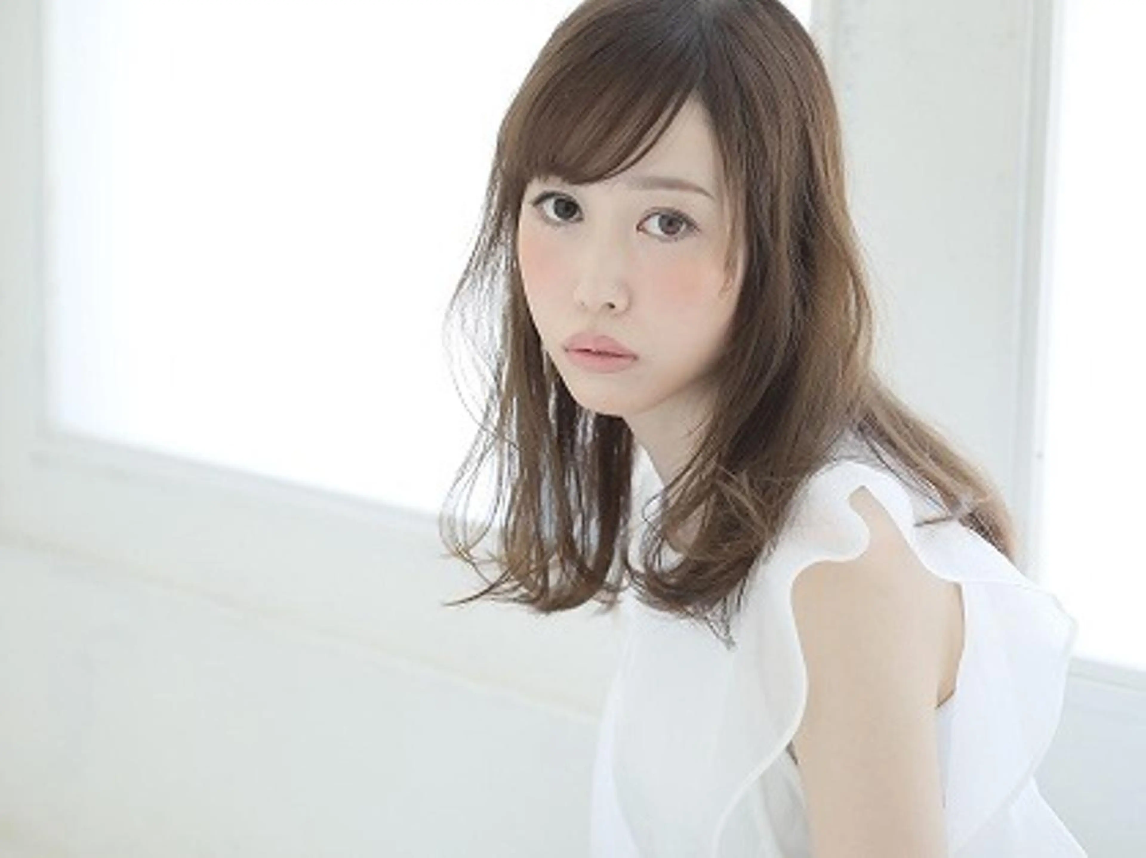 セミロング カラー truck あべの店のヘアスタイル