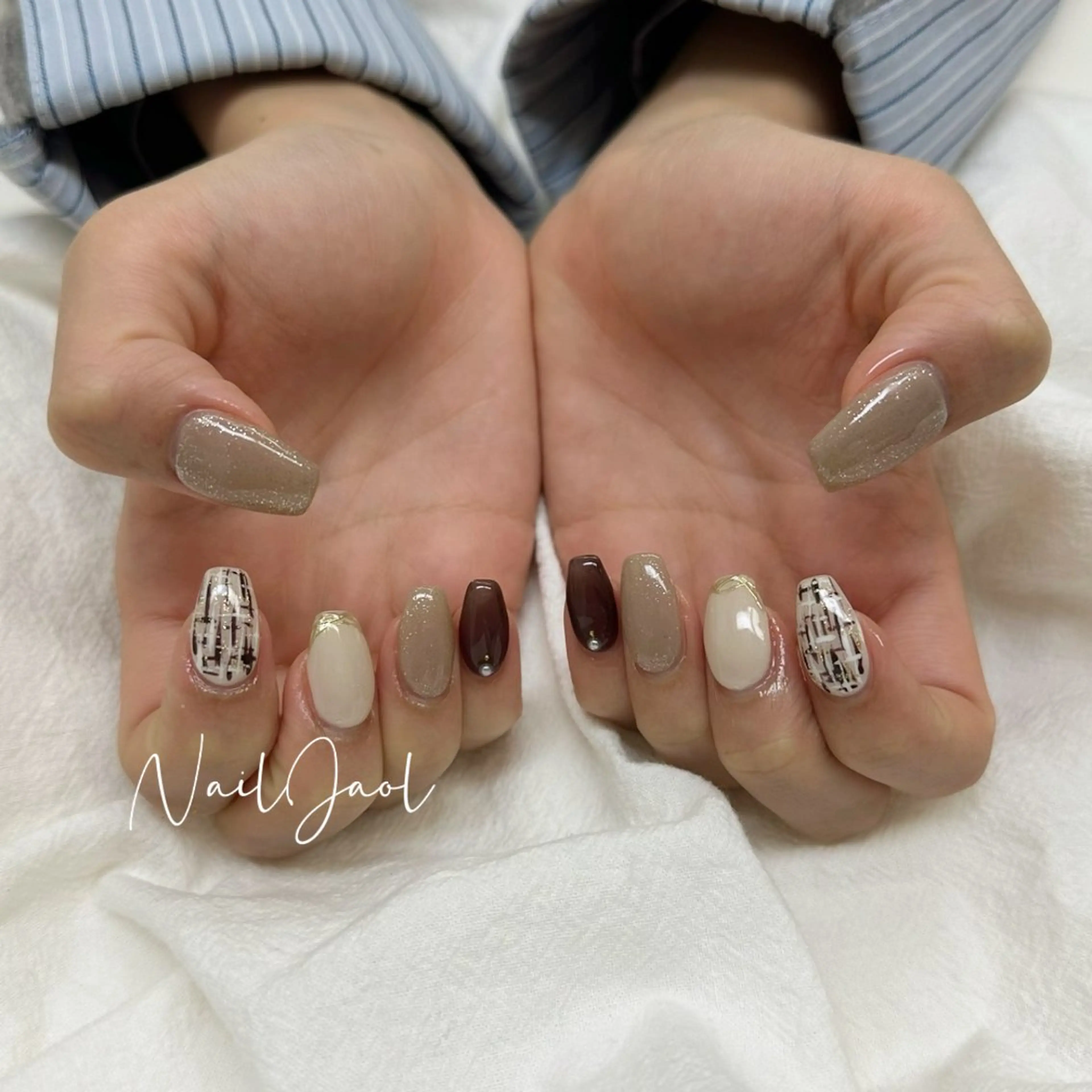 ミディアム 韓国風ヘア nail jaol池袋店所属・ネイルJaol 池袋のネイルデザイン