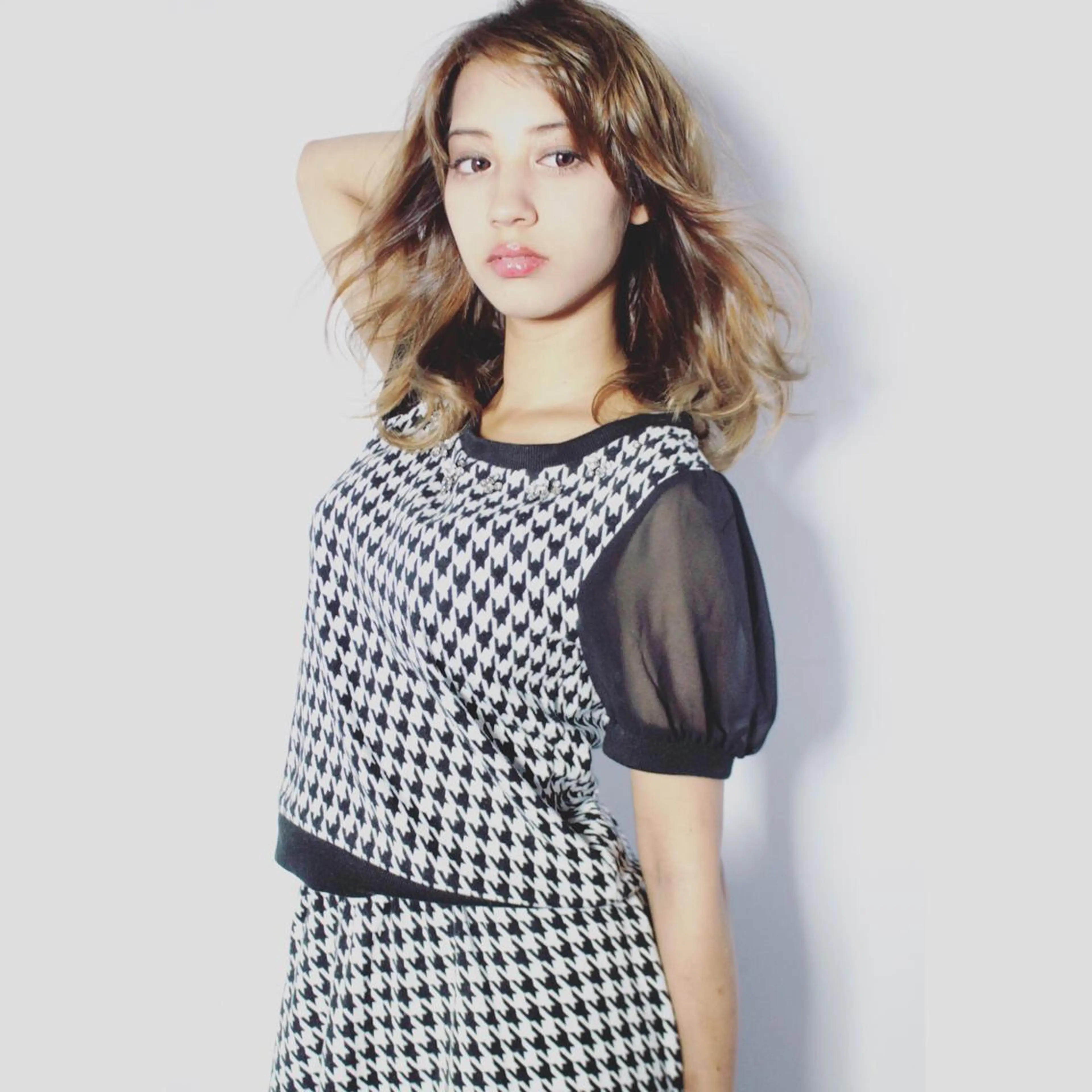 ミディアム カラー パーマ 永田 崇のヘアスタイル