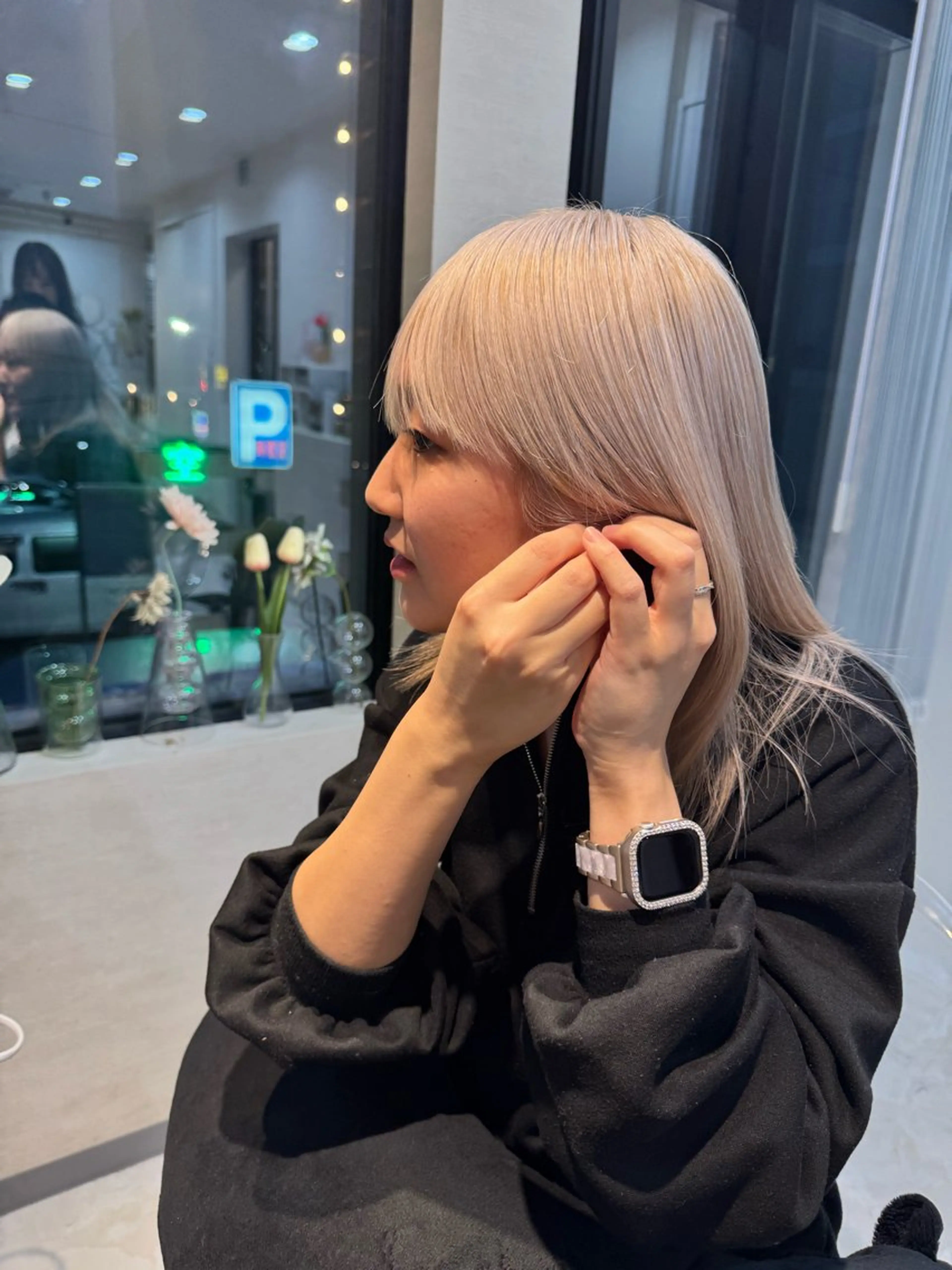 ミディアム カラー ヘアカラー コイデ リュウセイのヘアスタイル