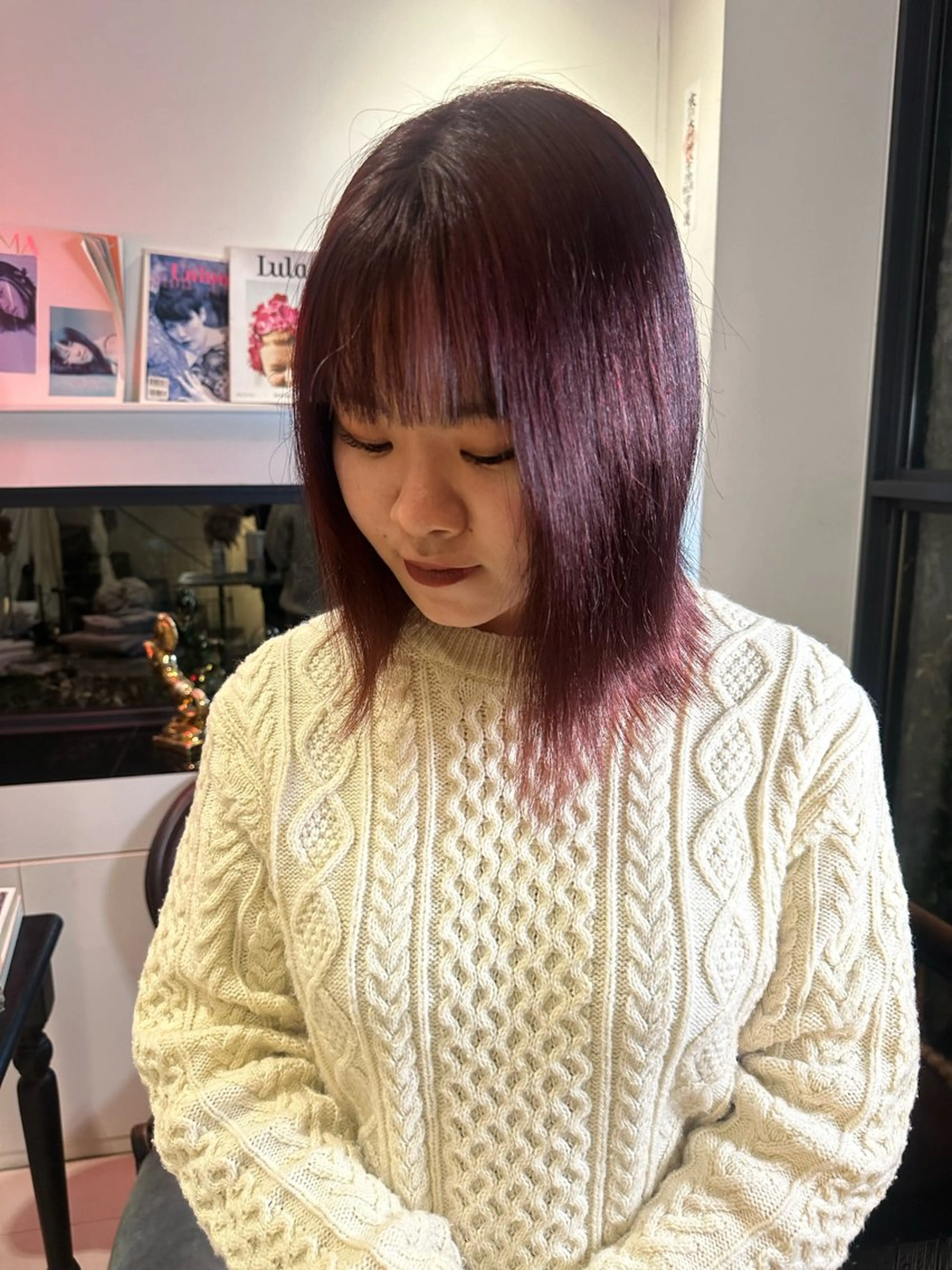 ミディアム カラー 太田 妃香/岡崎美容室のヘアスタイル