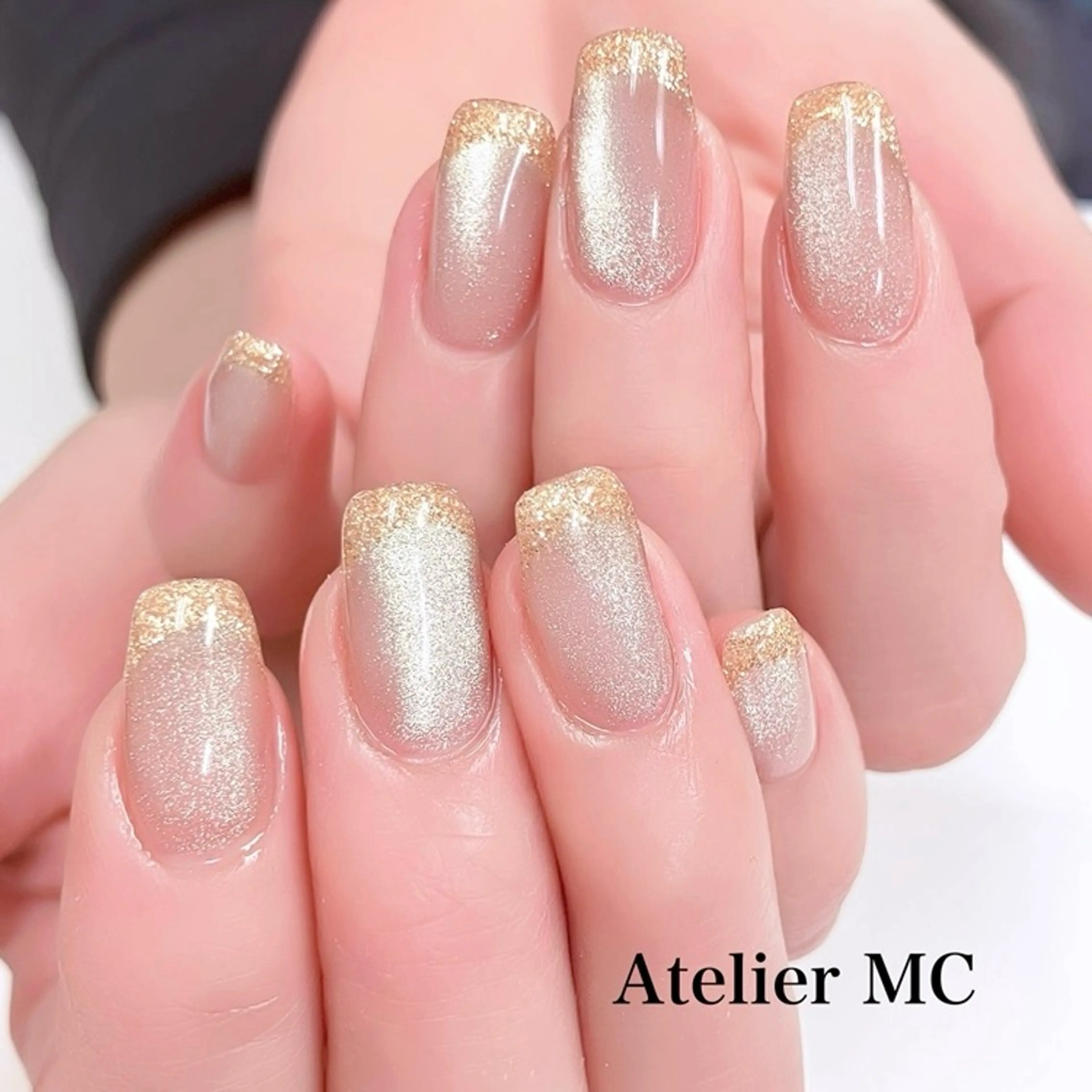 🧲マグネットネイル+フレンチ🧲の写真