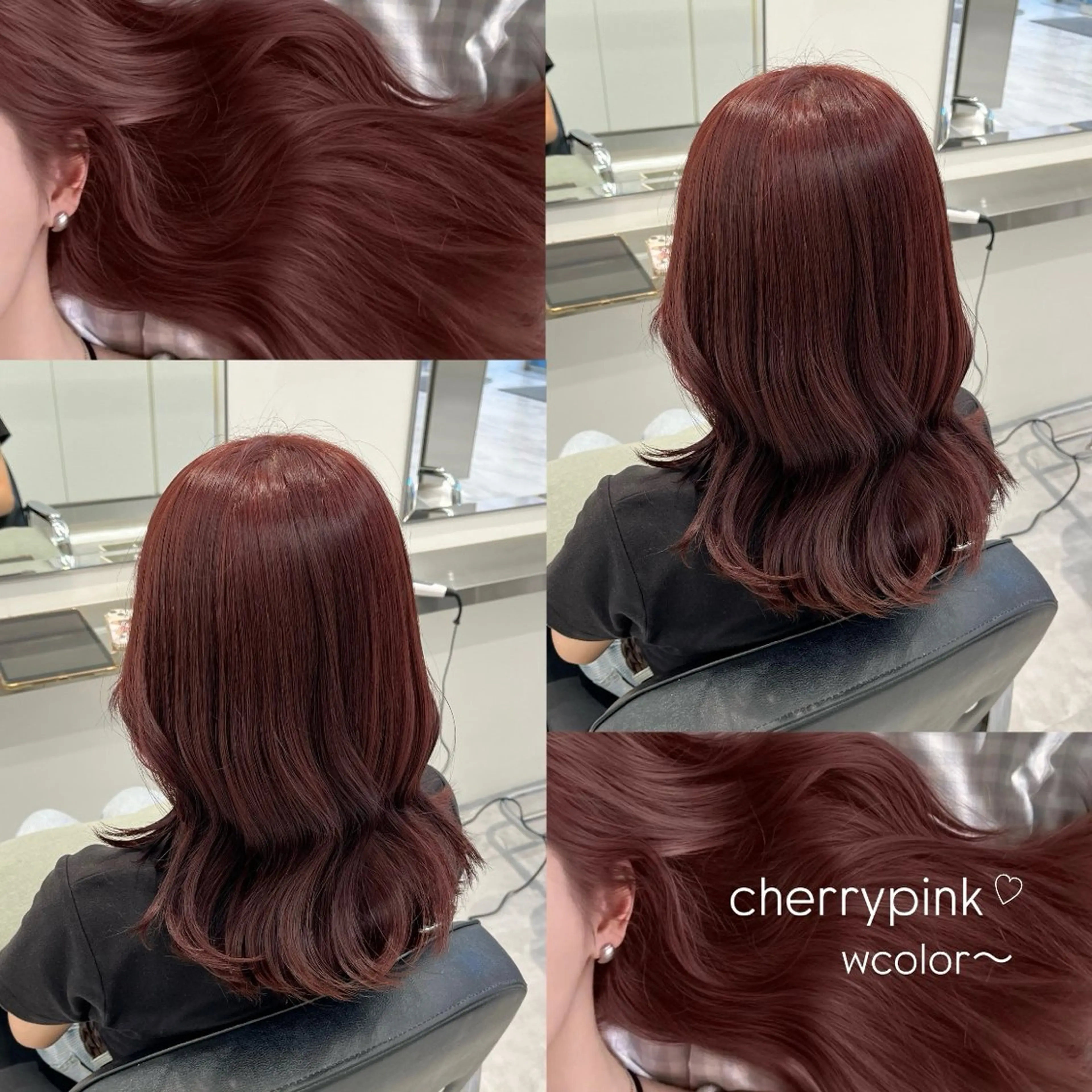 セミロング カラー ヘアカラー ParveMix ♡白神みやびのヘアスタイル