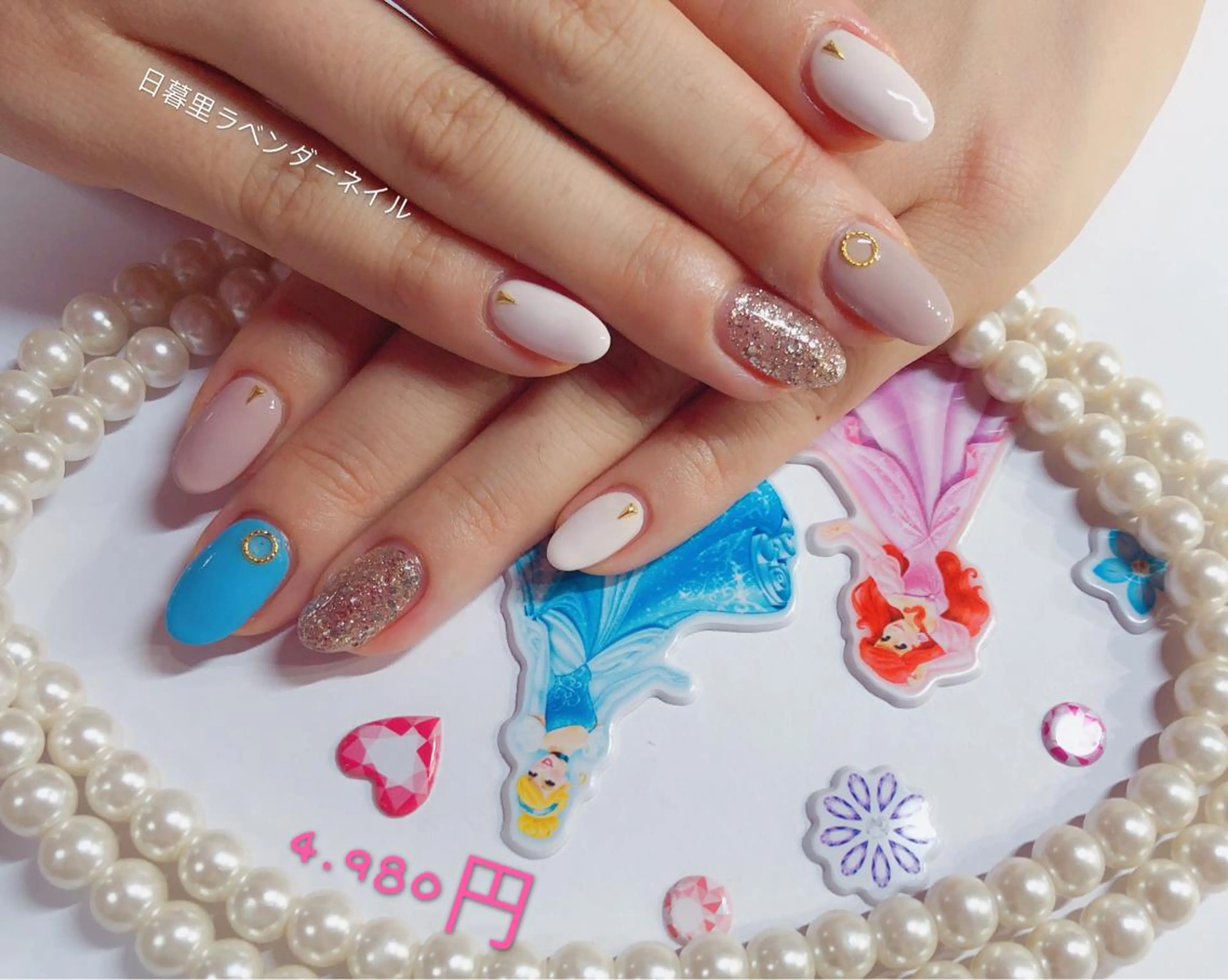 ネイル ラベンダー💖日暮里 ルル💖ネイルのネイルデザイン