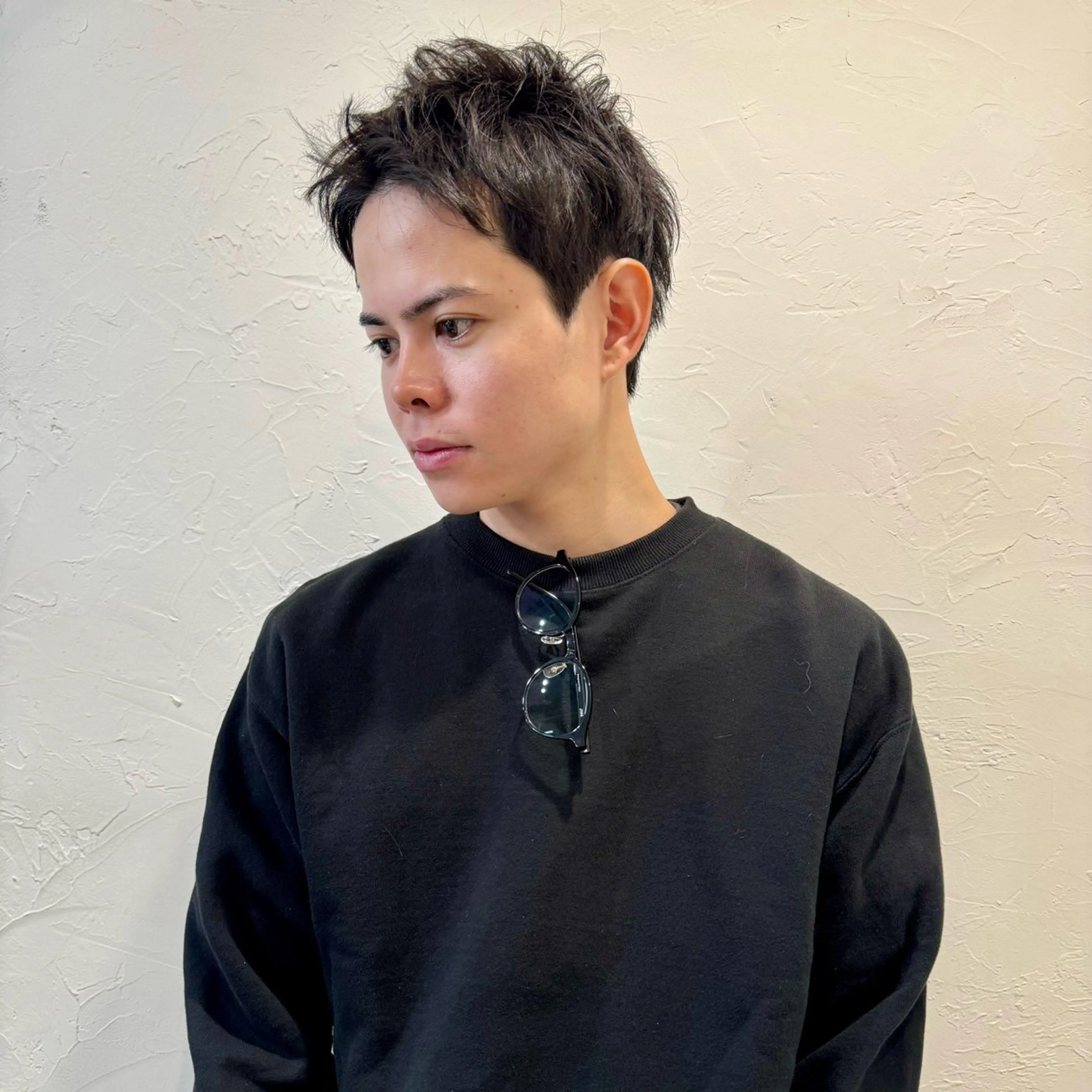 ショート メンズ アップバング メンズ就活ヘア メンズパーマ メンズショート スパイキーショート カット ヘアセット 【池袋/スパイキー ショート】ⓝⓘⓜⓤのヘアスタイル