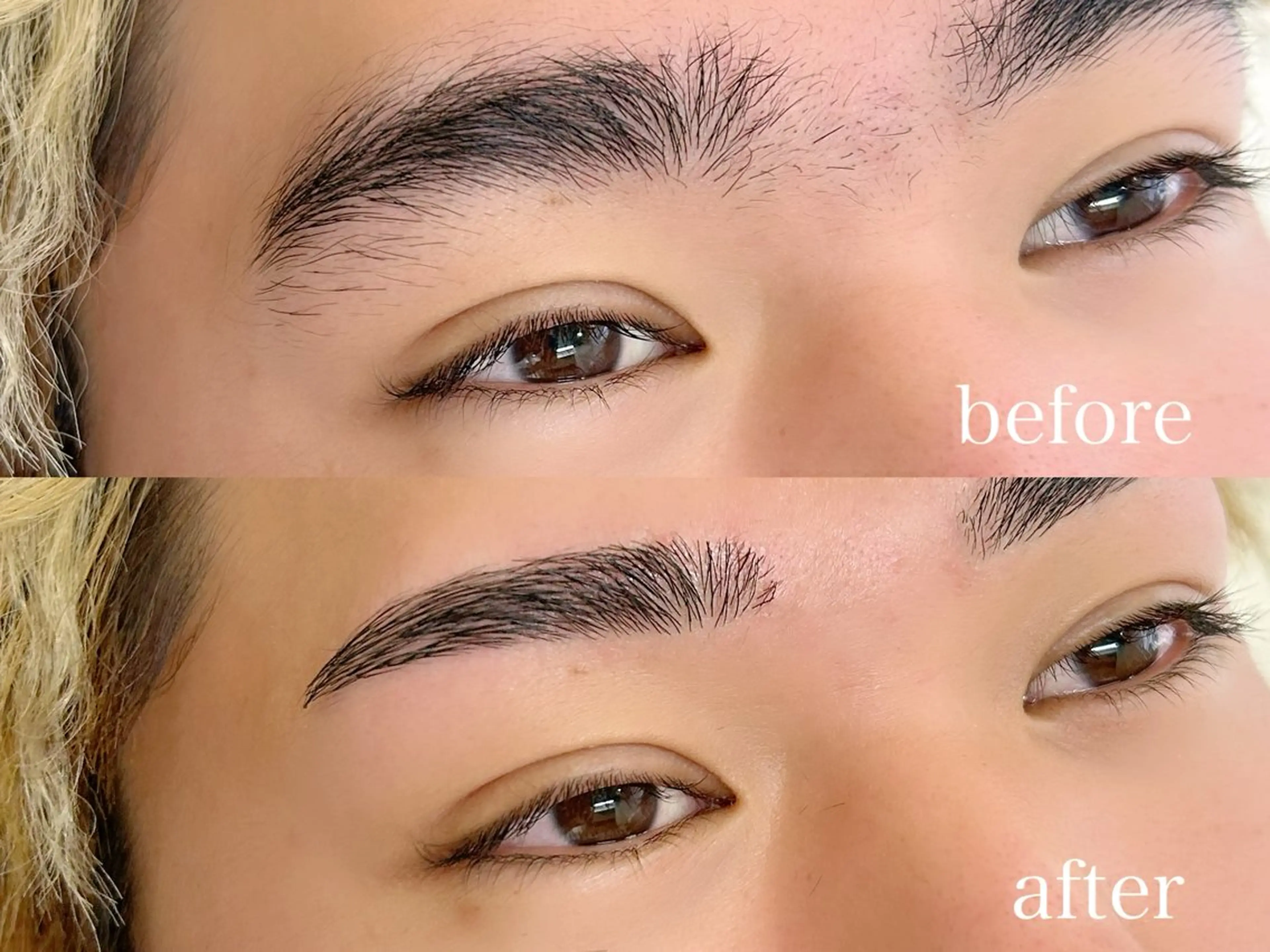 【メンズ】眉毛waxスタイリングの写真